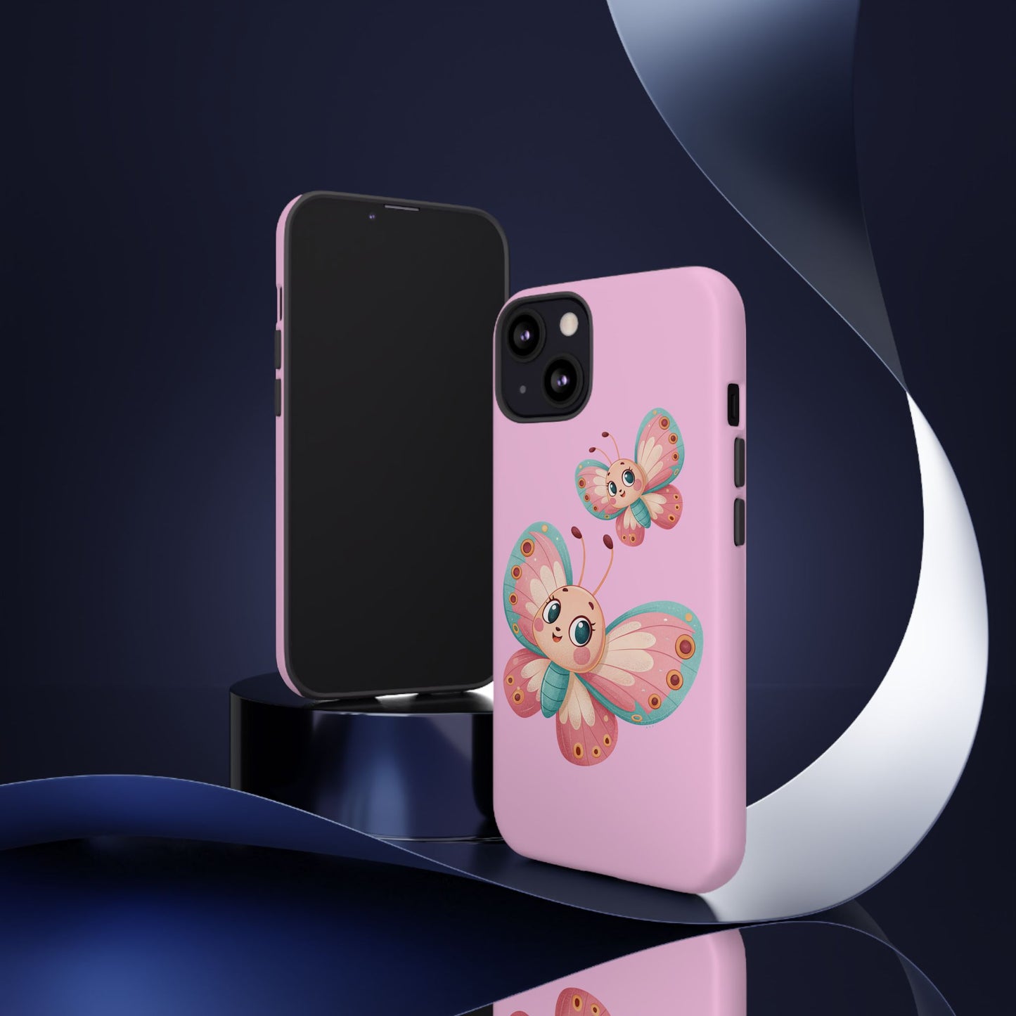 Cute Butterfly Phone Case, Tough Phone Cover, Girly Phone Accessory, Unique Gift for Her, Kids Phone Case, Floral Design Case