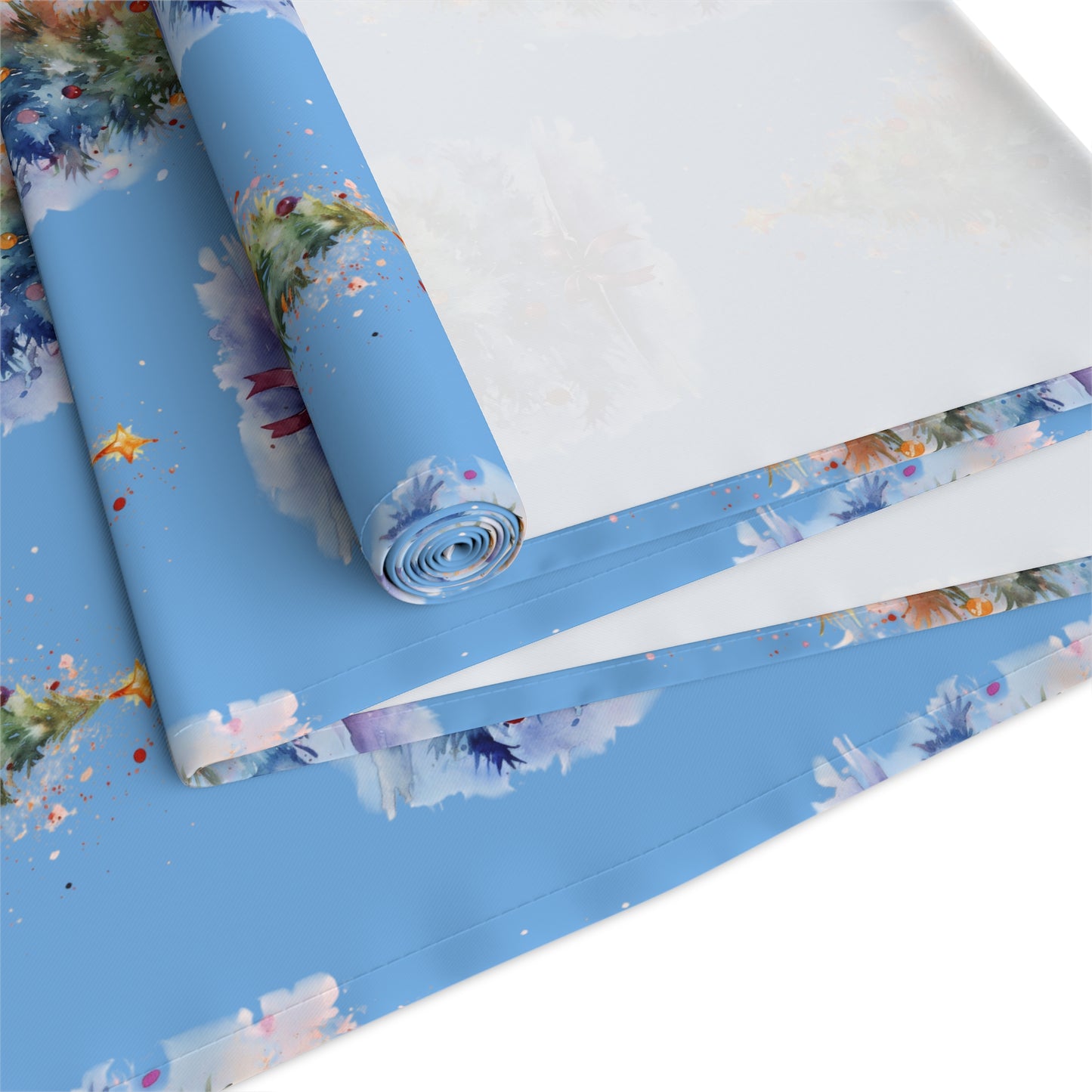 Festive Christmas Table Runner, Holiday Decor, Cotton and Polyester, Winter Table Setting, Christmas Gathering