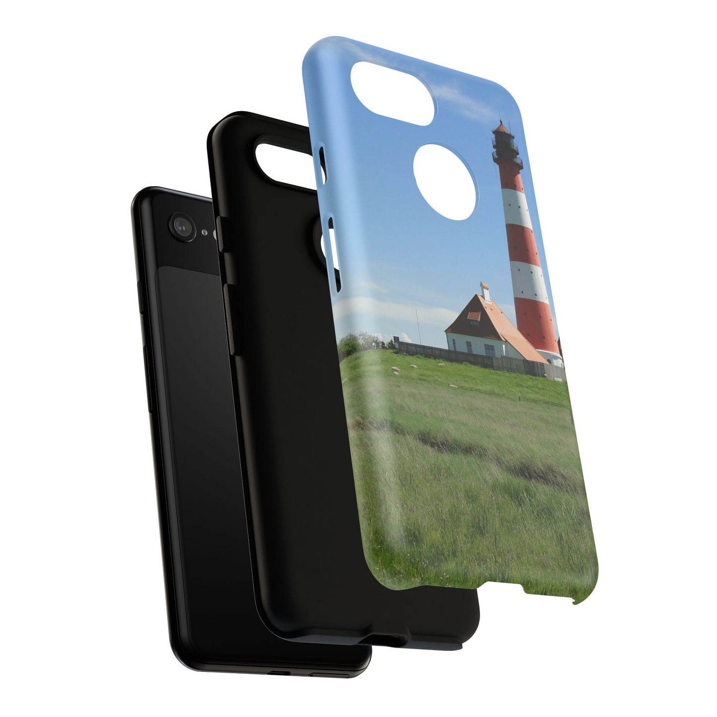 Lighthouse Phone Case - Coastal Vibes, Nautical Gift, Ocean Lover Accessory, Beach Aesthetic, Customizable Design