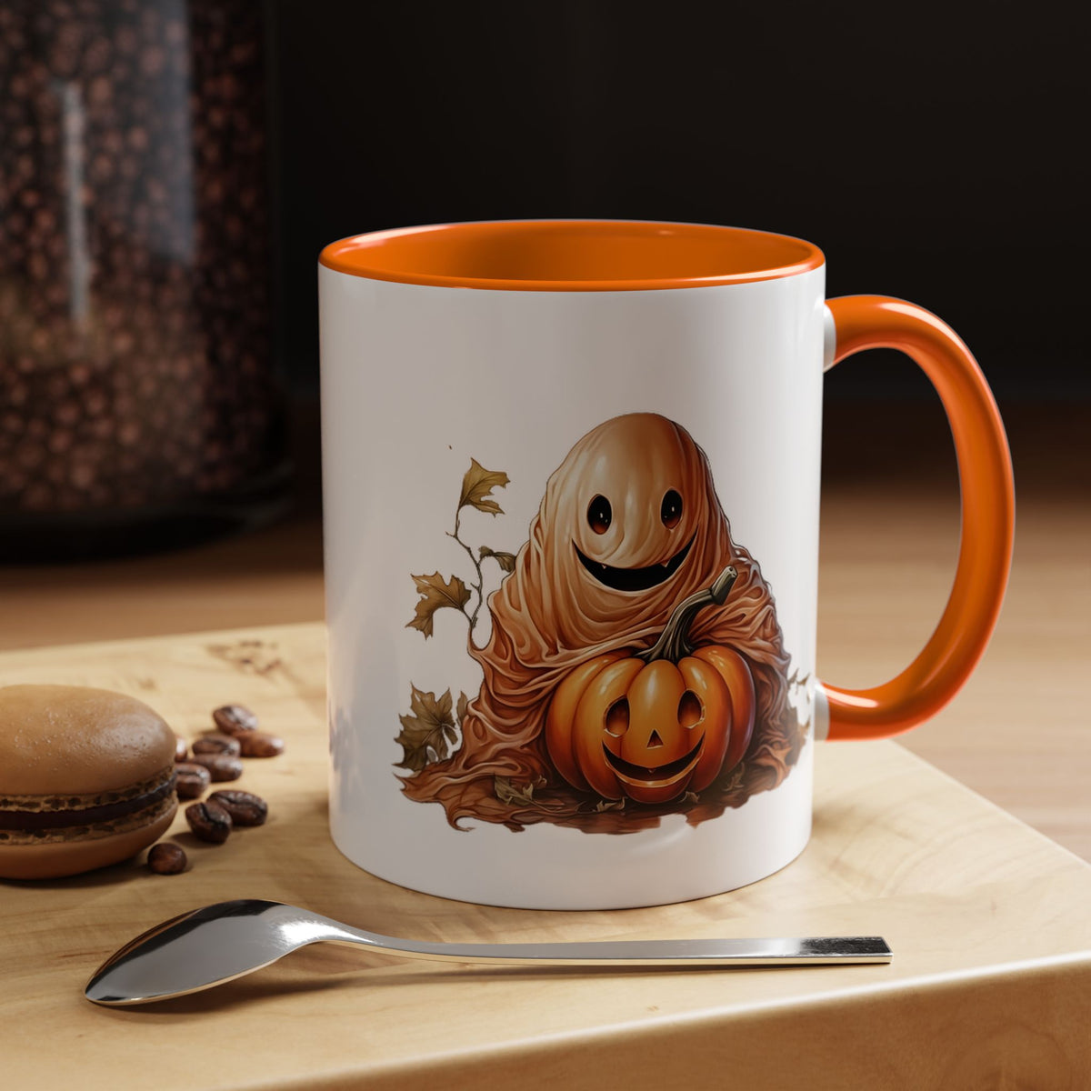 Whimsical Halloween Coffee Mug | Pumpkin-Inspired Drinkware, Cute Fall Decor, Gift for Pumpkin Lovers, Cozy Autumn Vibe