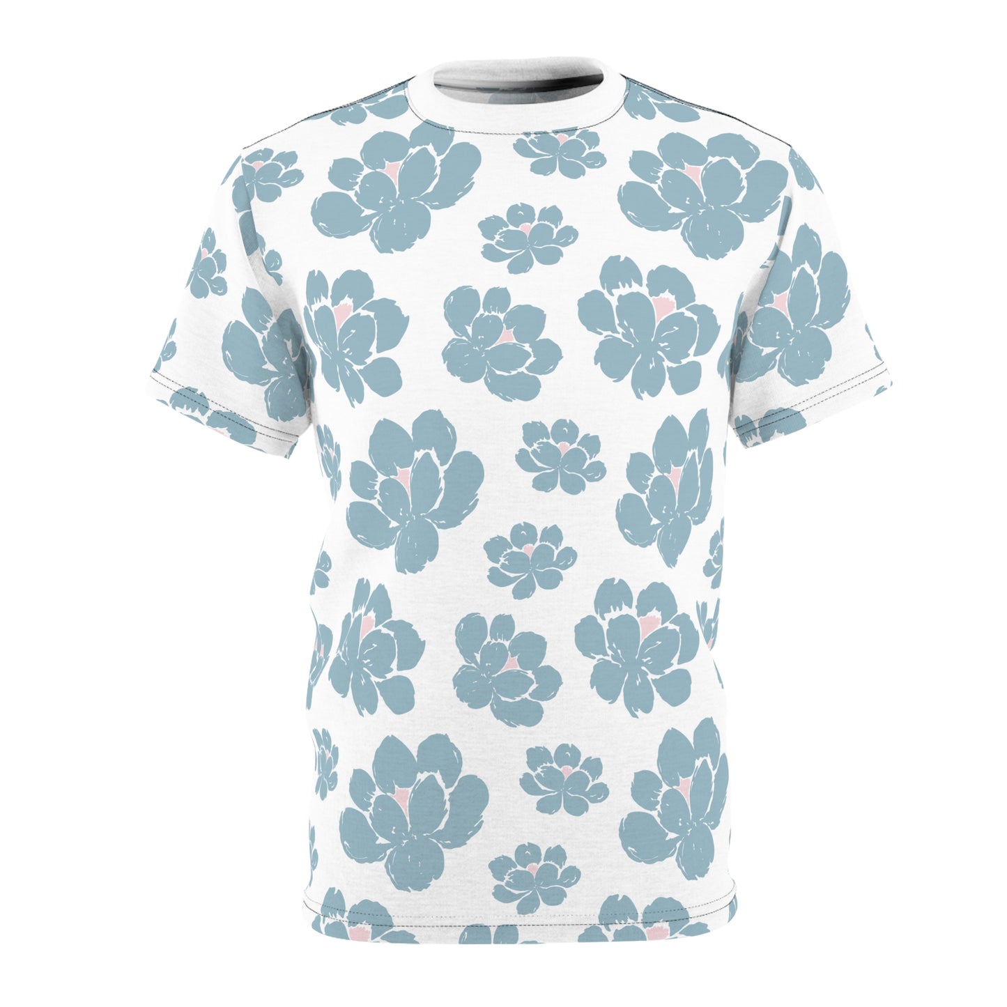 Floral Unisex Cut & Sew Tee: Breezy, Stylish, Casual Wear, Perfect for Spring & Summer, Gift for Nature Lovers, Everyday Comfort Tee