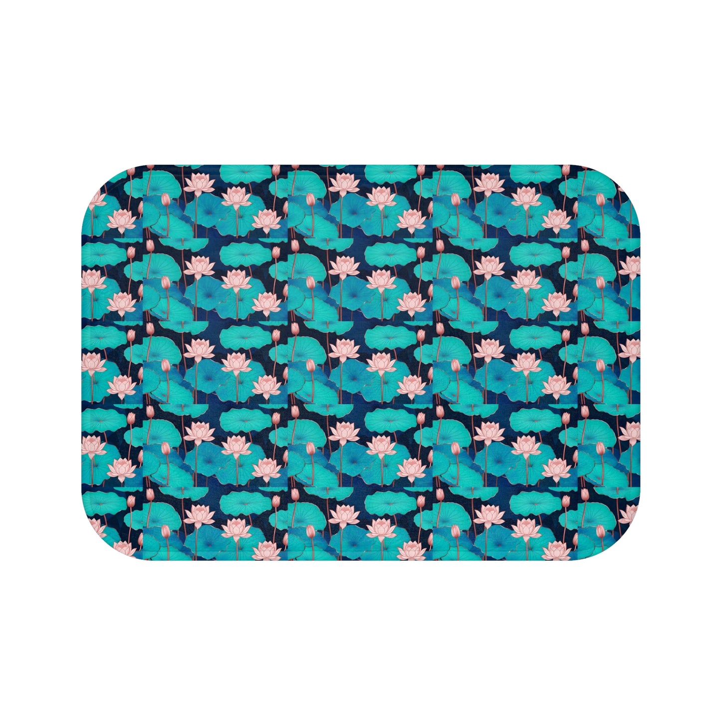 Stylish Floral Bath Mat - Serene Decor for the Bathroom, Spa, or Relaxation Space, Gift for Housewarming, Mother's Day, or Any Occasion