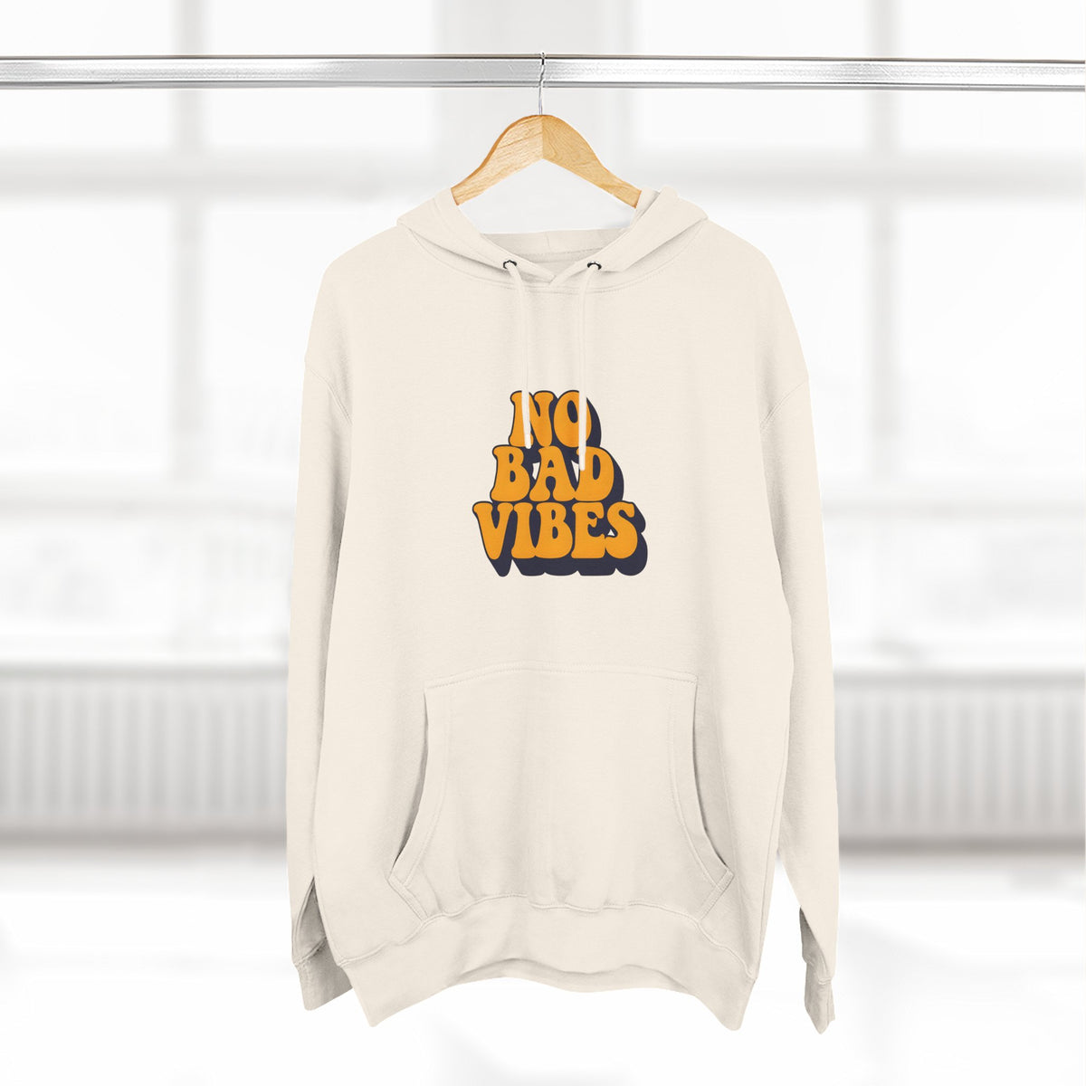 Good Vibes Only Fleece Hoodie for Positive Energy Lovers, Motivational Comfort, Chill Attire, Casual Wear, Gift for Friends