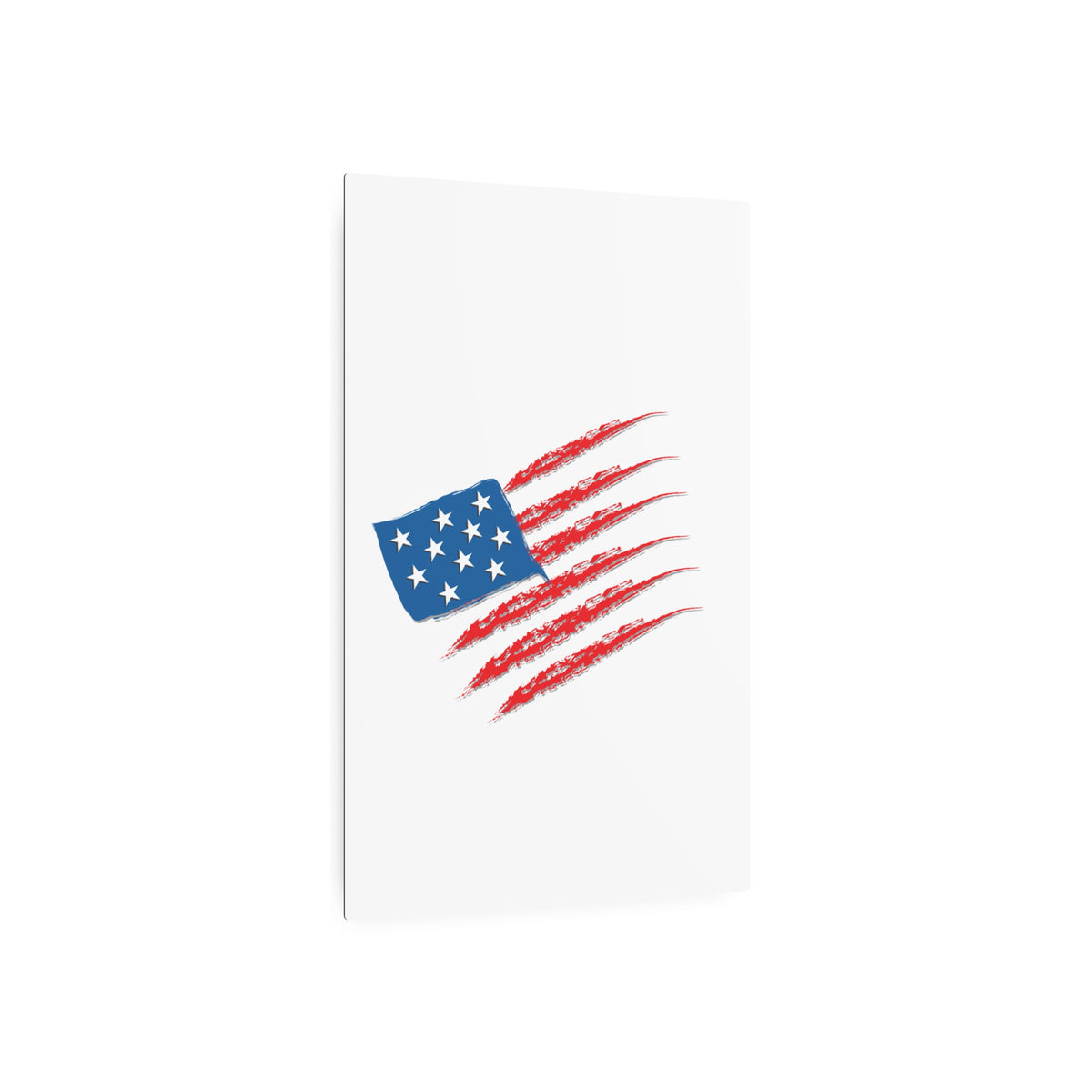 Patriotic Metal Art Sign, Rustic Decor for Home, Wall Art for Independence Day, Memorial Day, Veteran's Day, Gifts for Patriots