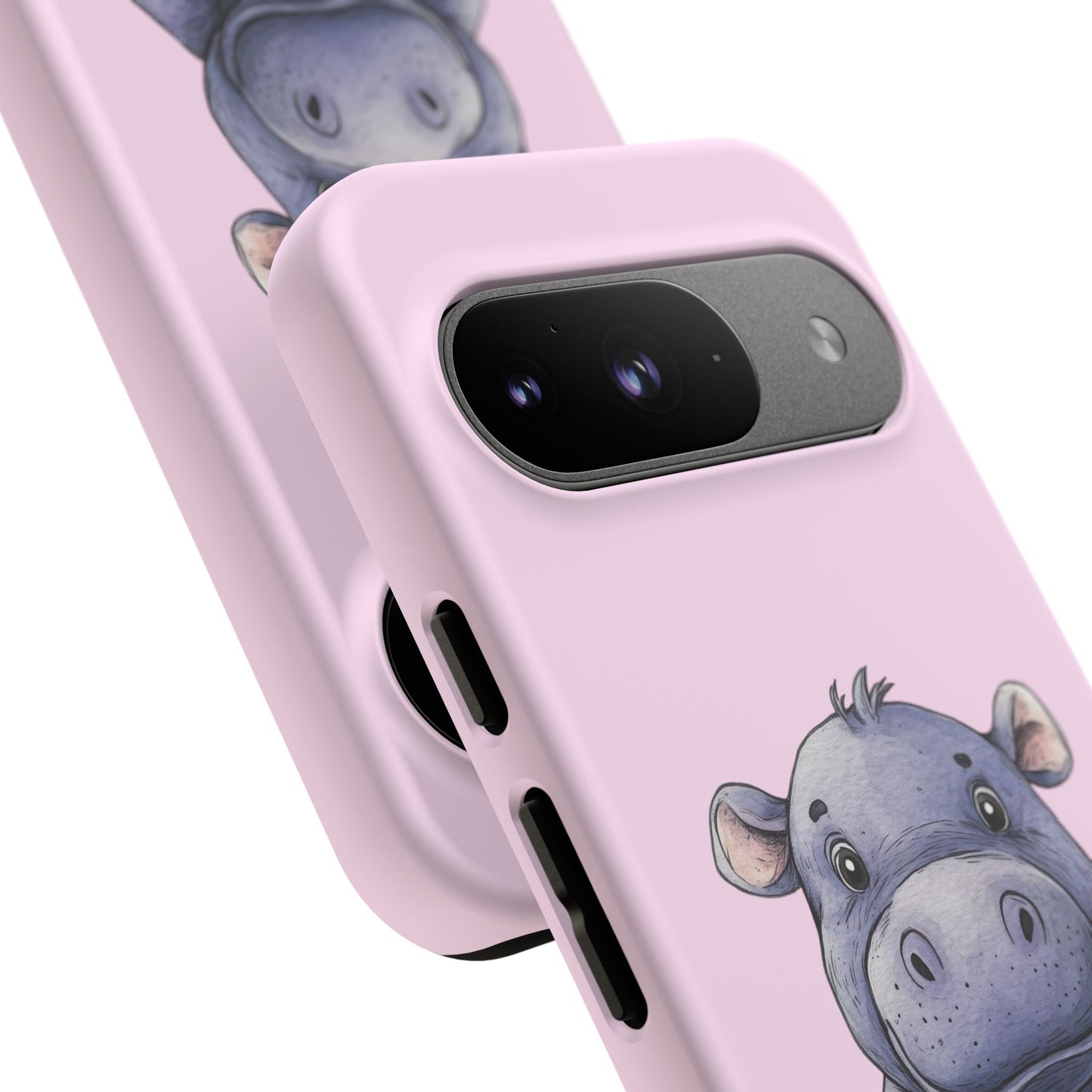 Cute Hippo Phone Case - Tough Cases, Animal Phone Cover, Kawaii Accessories, Gifts for Kids, Unique Tech Gear