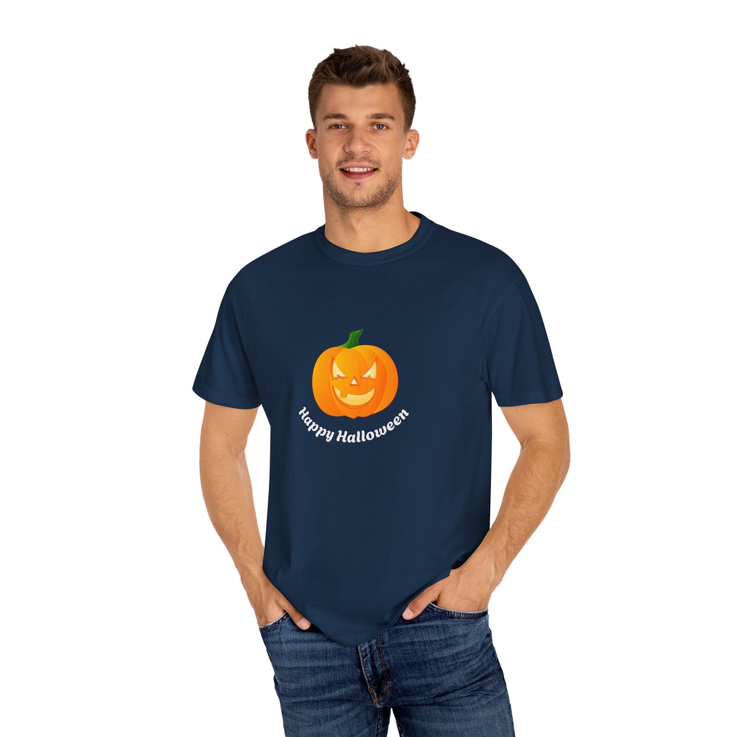 Halloween Pumpkin T-Shirt, Unisex Fall Shirt, Spooky Tee, Autumn Casual Wear, Trick or Treat Costume