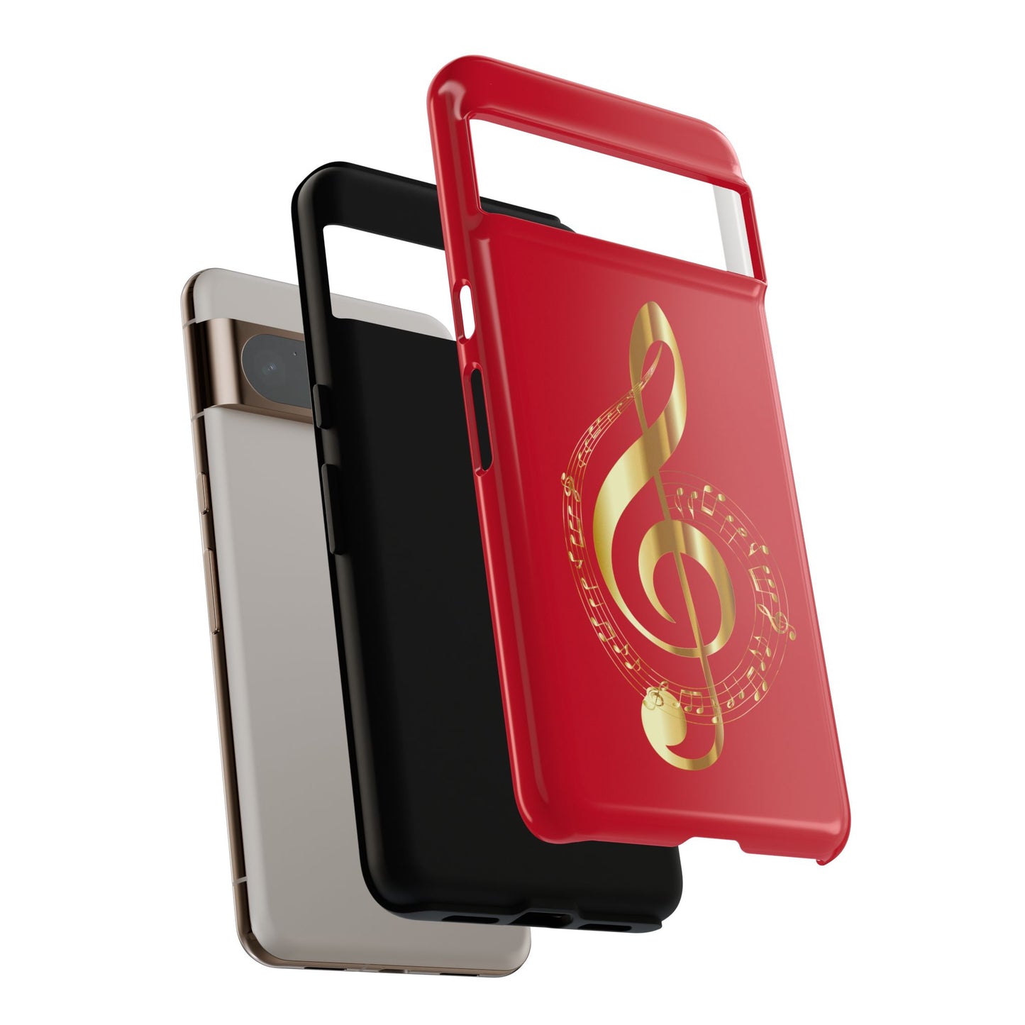 Tough Cases - Red Musical Note