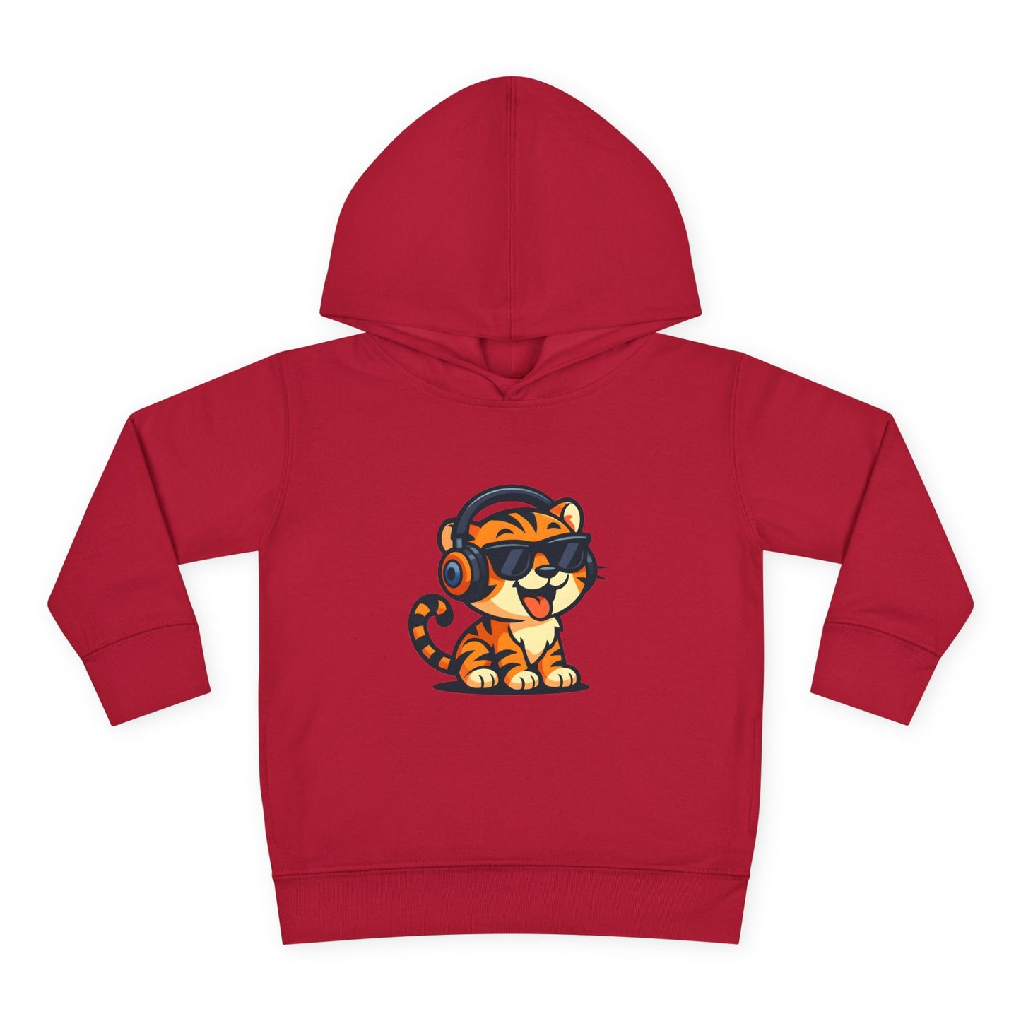 Toddler Cool Cat Fleece Hoodie - Fun Kids Apparel for Playtime, Birthday Gift, Nursery, Casual Wear, Music Lovers