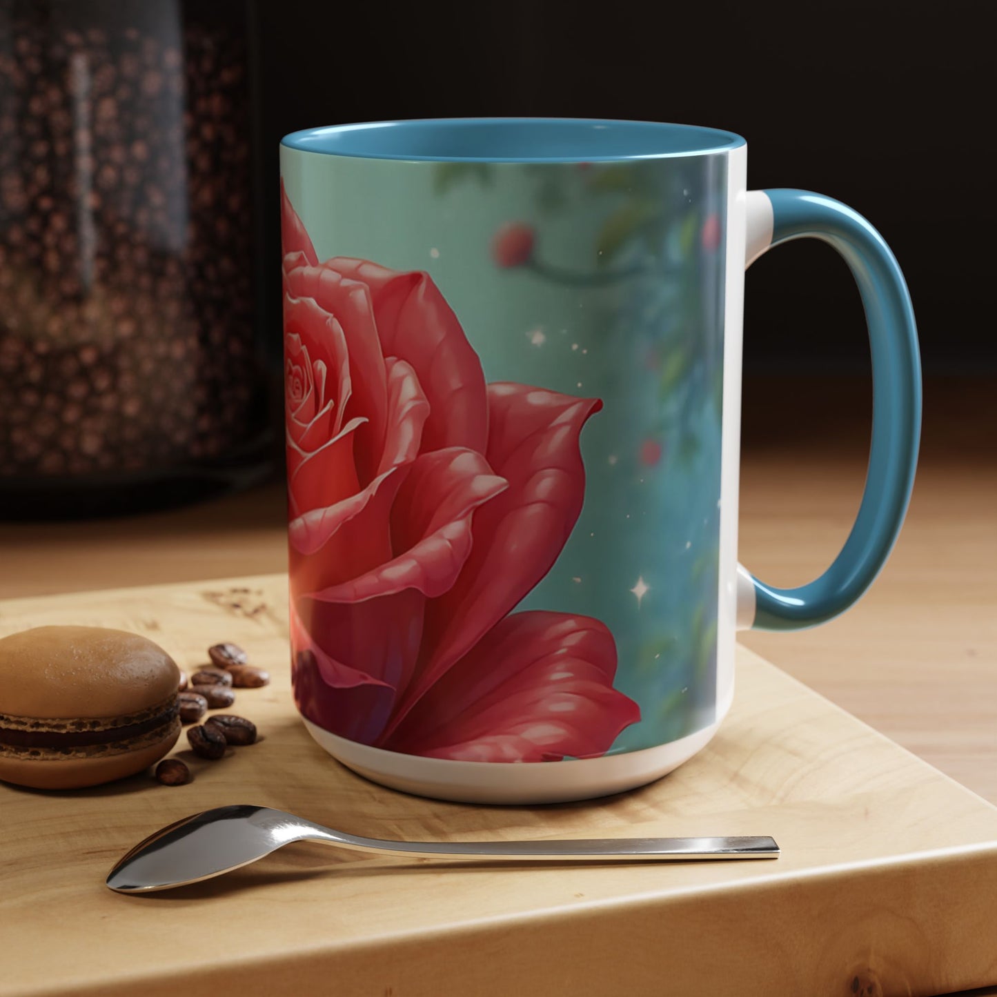 Elegant Rose Coffee Mug for Floral Lovers, Perfect Gift for Mother’s Day, Birthday, Home Decor, Garden Enthusiasts, Art Collectors