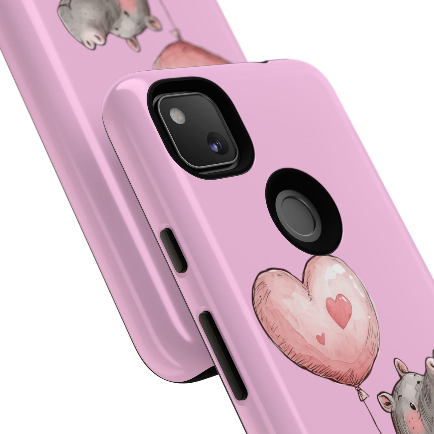 Cute Hippo Phone Case | Good Vibes, Gift for Friends, Cute Phone Accessories, Animal Lover Gift, Happy Phone Cover