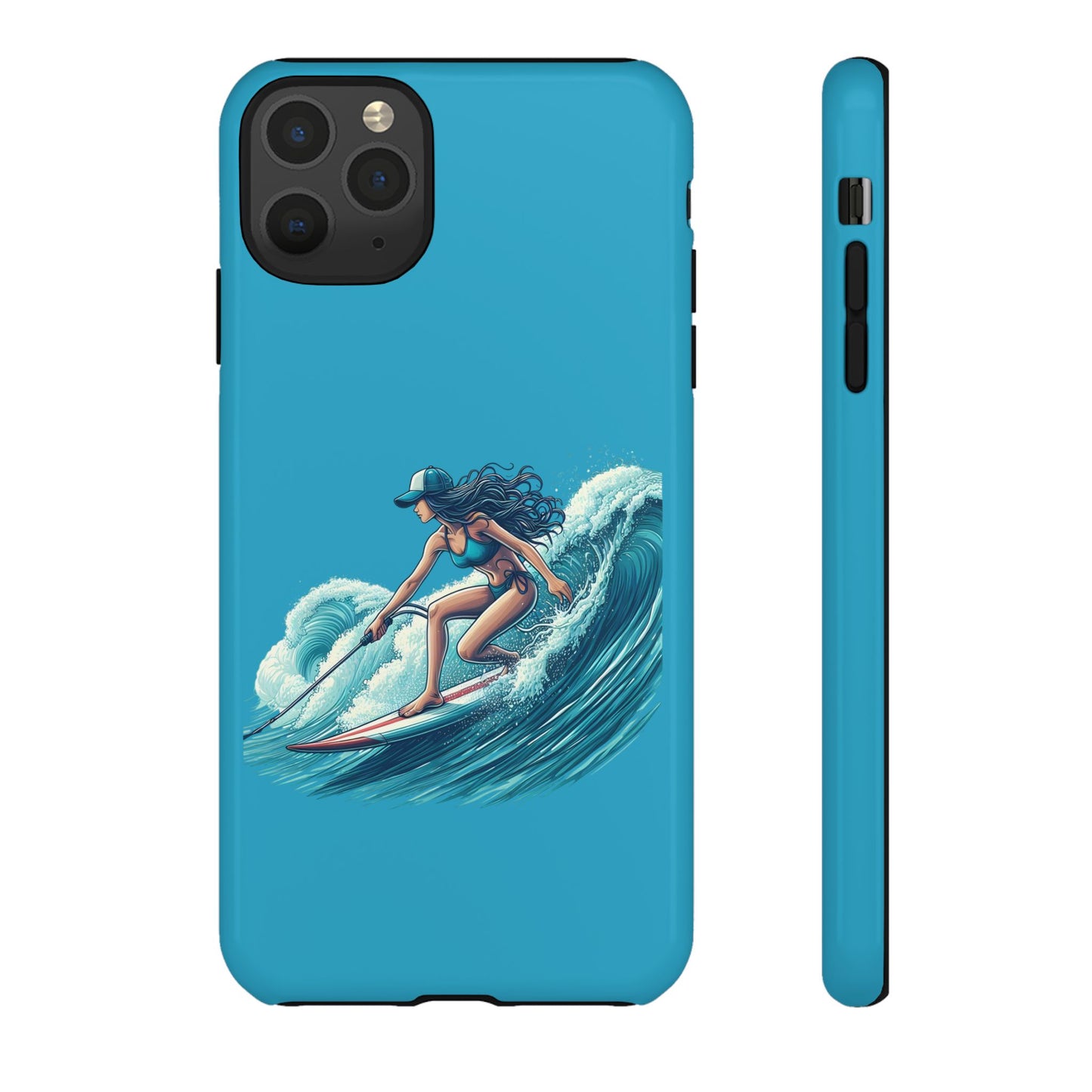Surfing Phone Case, Coastal Vibes Phone Cover, Tough Cases for Beach Lovers, Ocean Art Phone Accessories, Summer Gift Idea