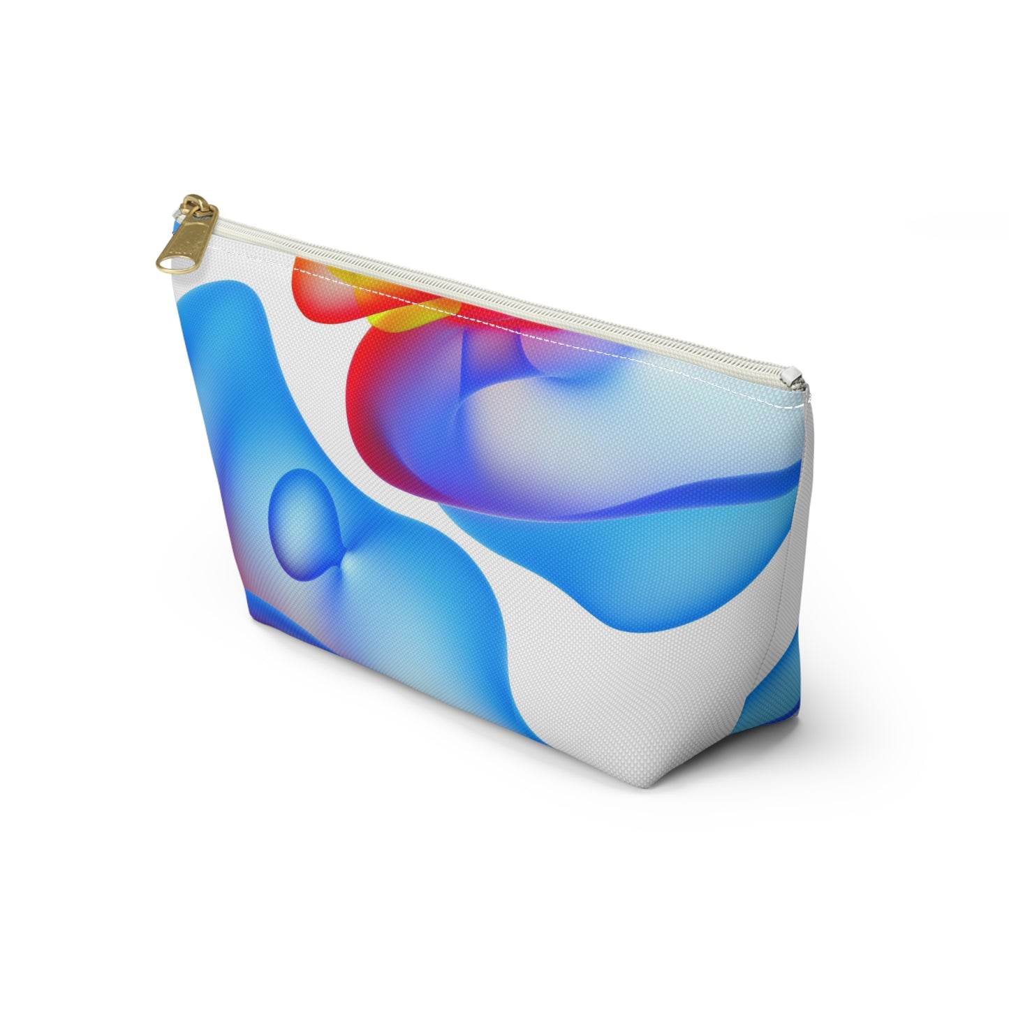 Vibrant Accessory Pouch, Colorful Makeup Bag, Artistic Travel Organizer, Fun Gift for Her, Modern Design Pouch