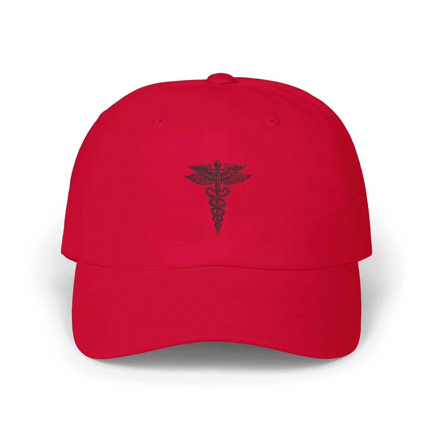 Classic Dad Cap with Caduceus Design - Unisex, Adjustable Cap for Healthcare Professionals, Gifts for Doctors, Medical Students, Casual Wear