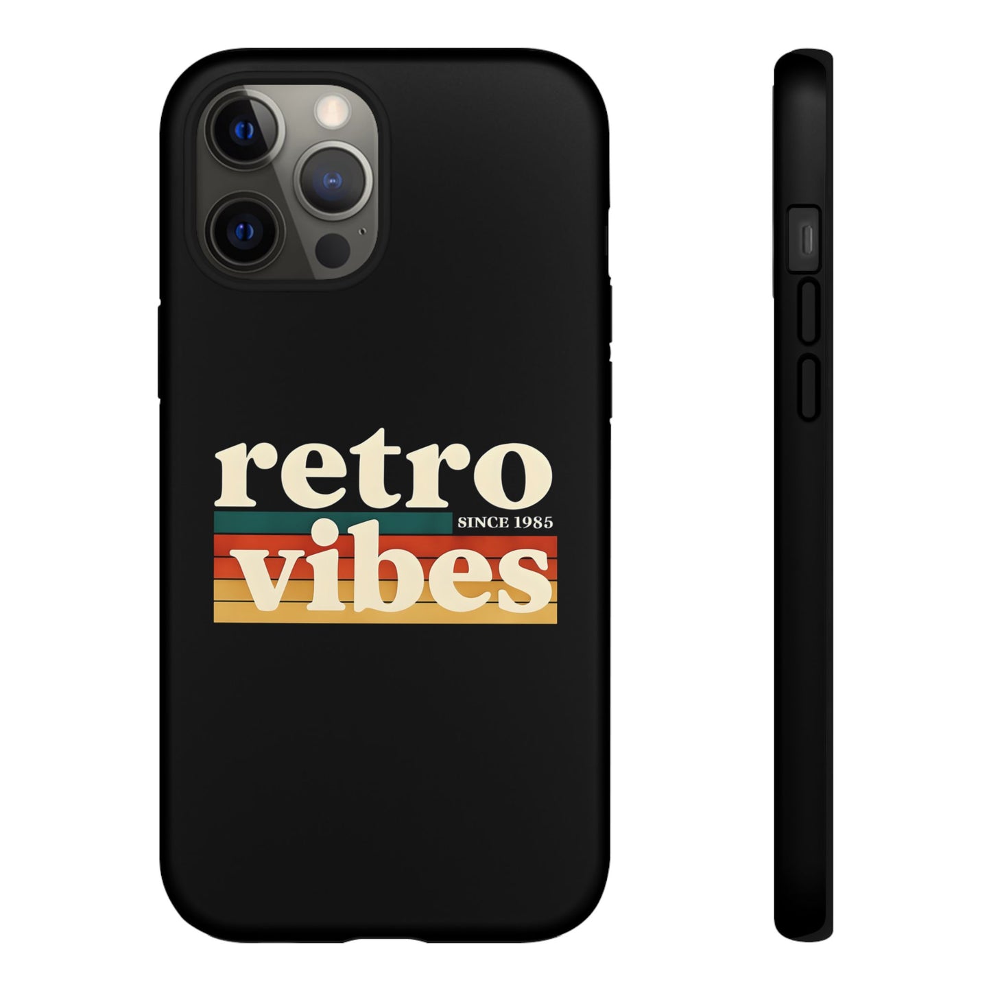 Retro Vibes Phone Case, Tough Phone Cover, Vintage Style Case, Gift for Music Lovers, Retro Aesthetic Accessory