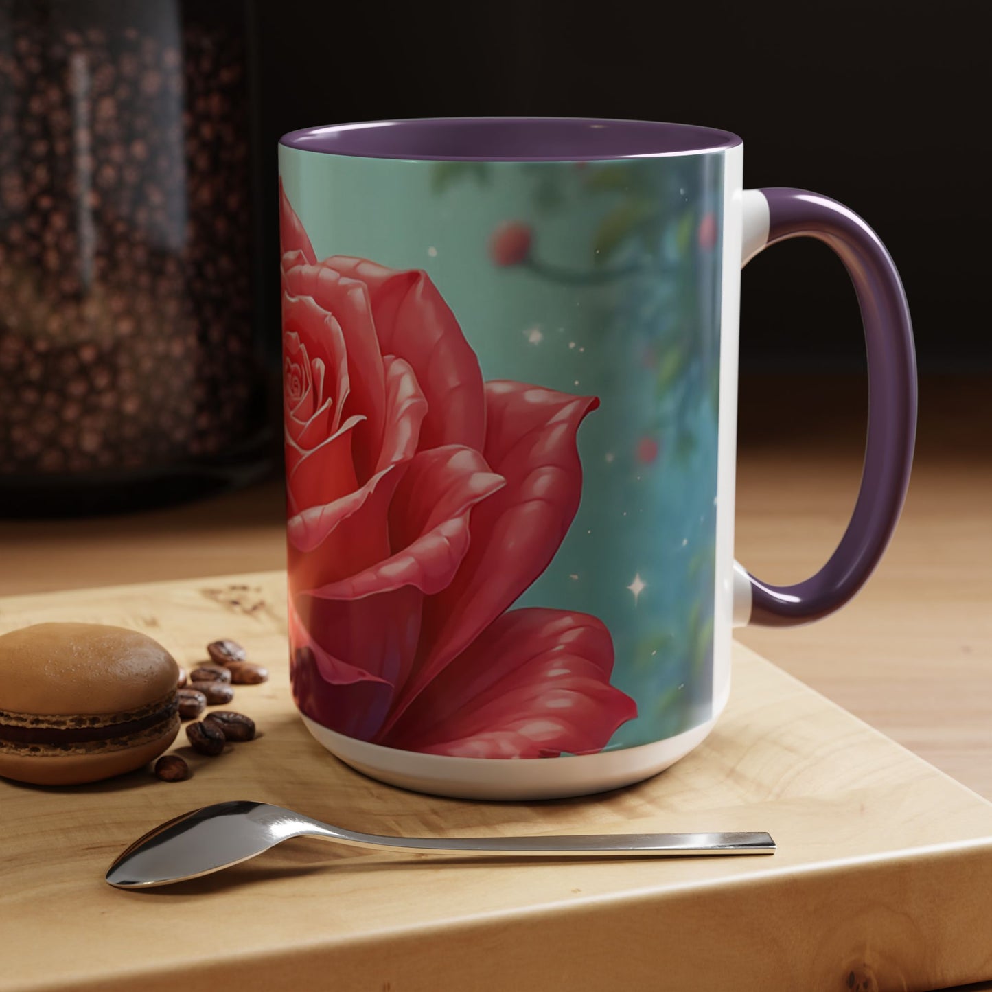 Elegant Rose Coffee Mug for Floral Lovers, Perfect Gift for Mother’s Day, Birthday, Home Decor, Garden Enthusiasts, Art Collectors