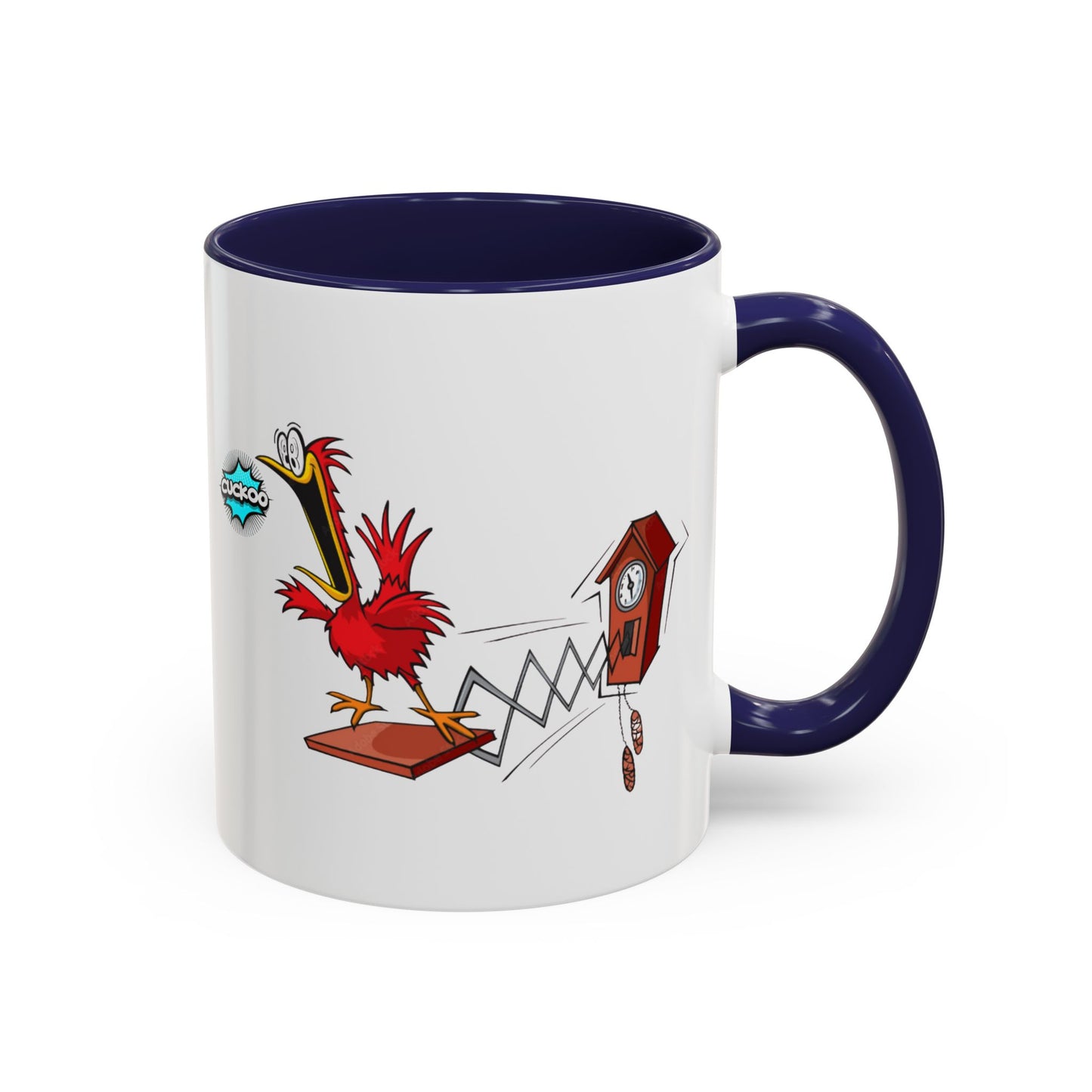 Whimsical Cuckoo Coffee Mug, Fun Gift for Bird Lovers