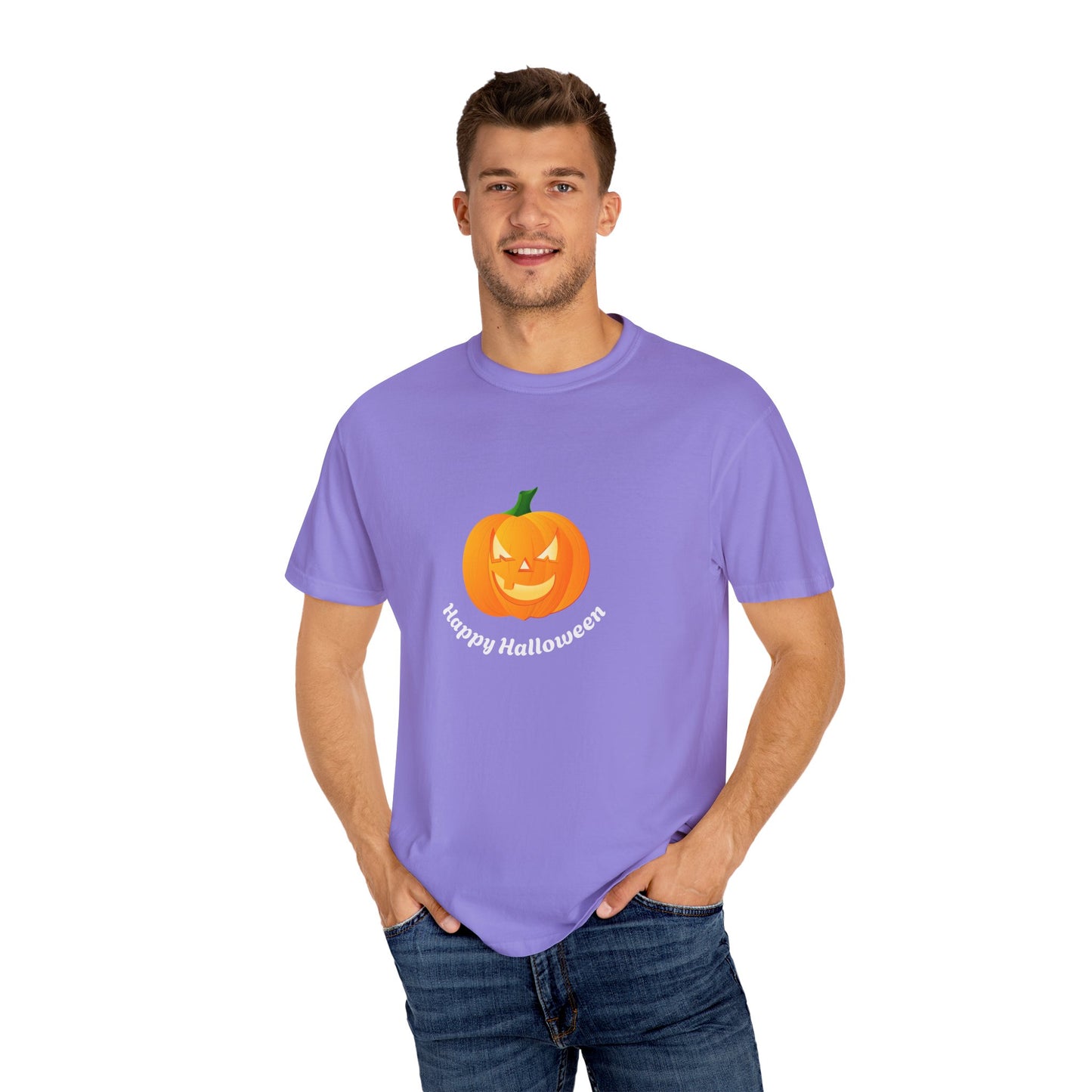 Halloween Pumpkin T-Shirt, Unisex Fall Shirt, Spooky Tee, Autumn Casual Wear, Trick or Treat Costume