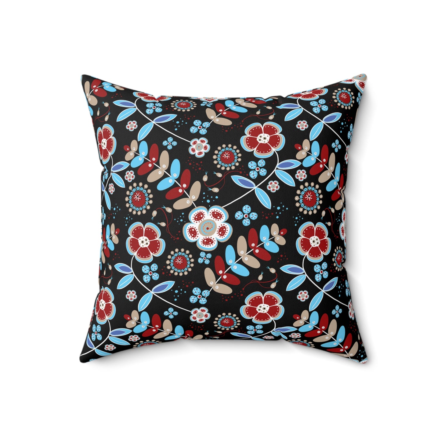Floral Print Throw Pillow, Modern Decorative Cushion, Cozy Home Accent, Gift for Housewarming, Bohemian Style Decor