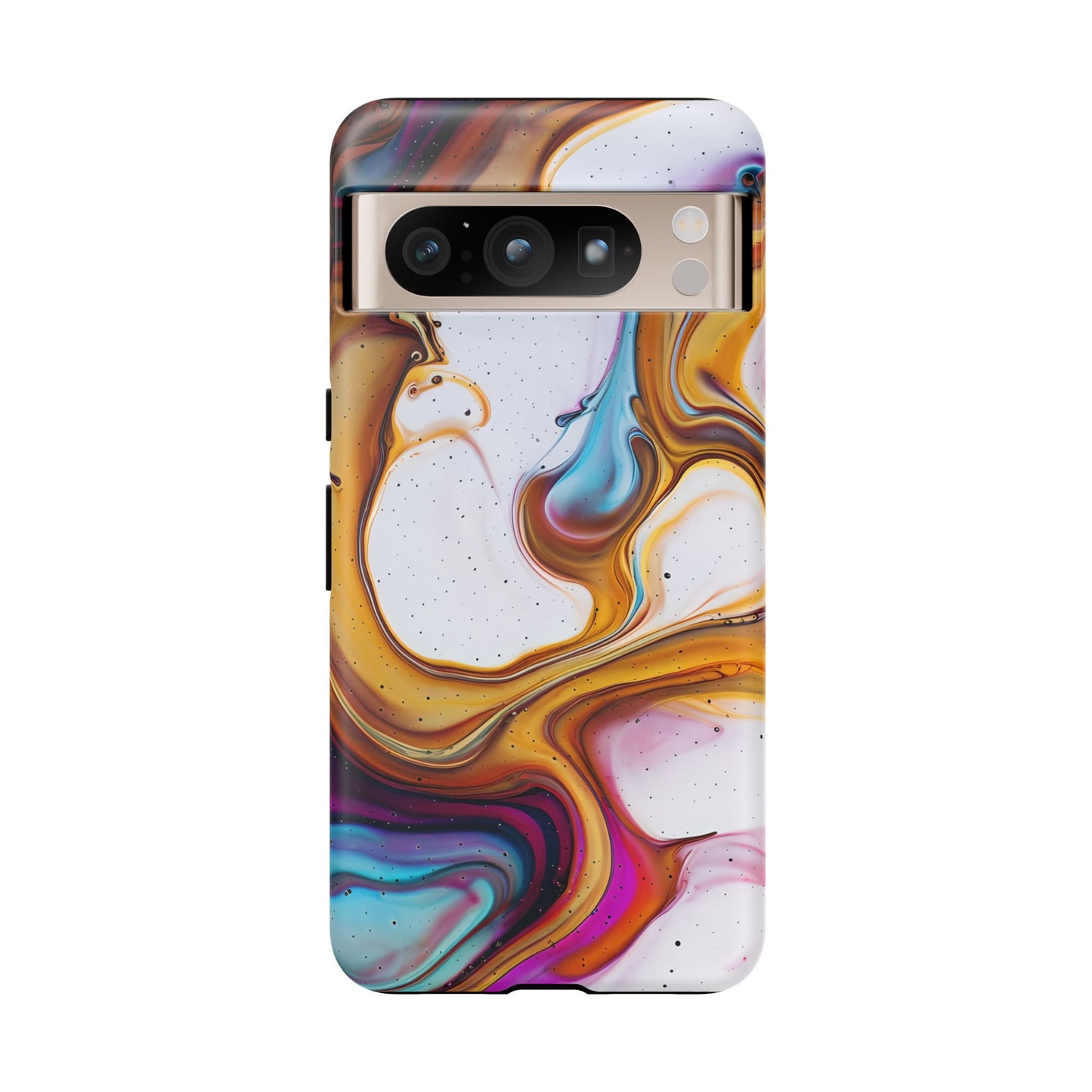 Artistic Phone Case, Tough Cases with Colorful Marble Design