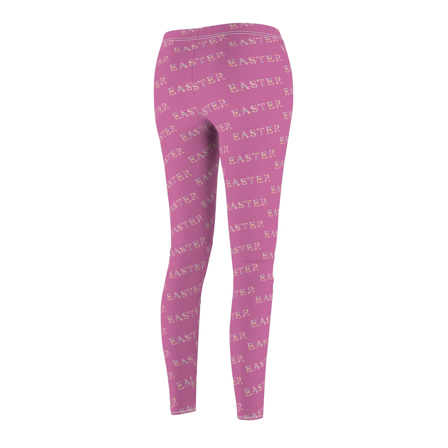 Easter Vibe Casual Leggings - Perfect for Spring, Yoga, Lounging, Holiday Celebrations, Fitness - Women's Cut & Sew