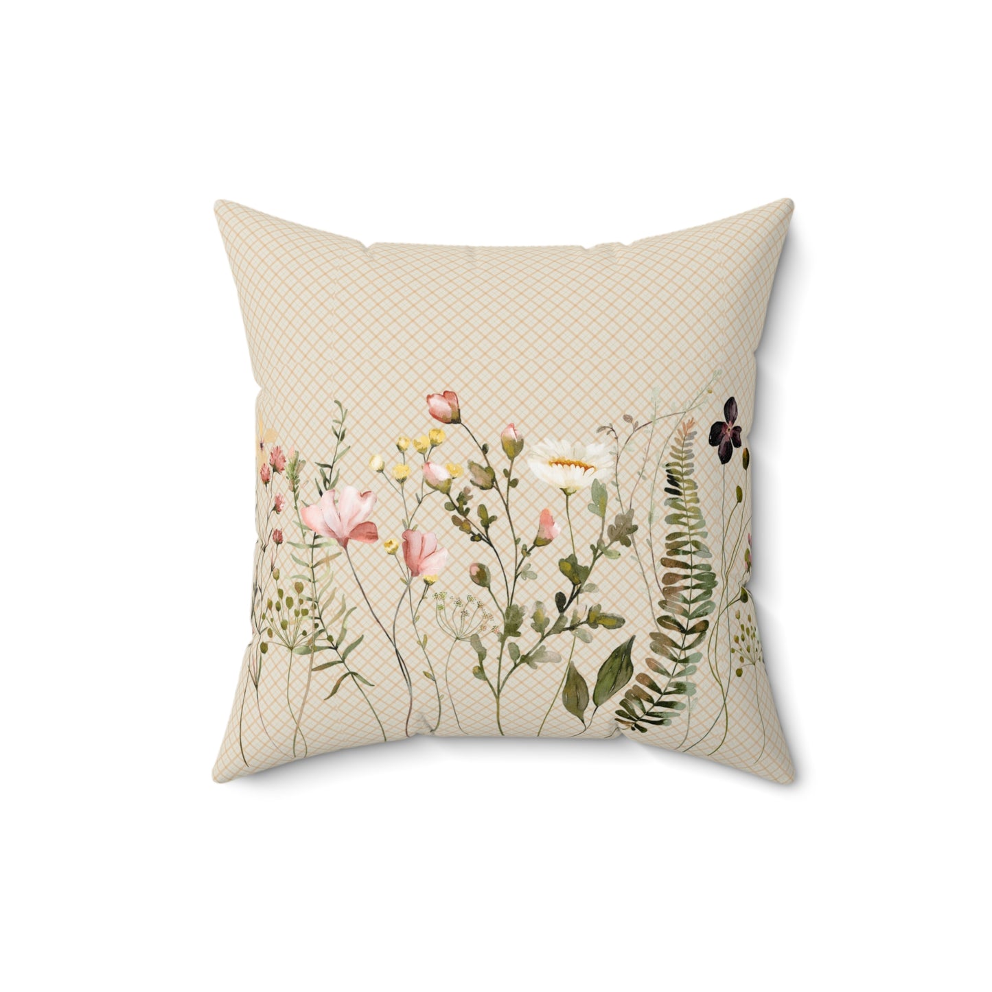 Floral Decorative Pillow, Cozy Couch Cushion, Spring Home Accent, Floral Throw Pillow, Gift for Gardener, Flower Lover