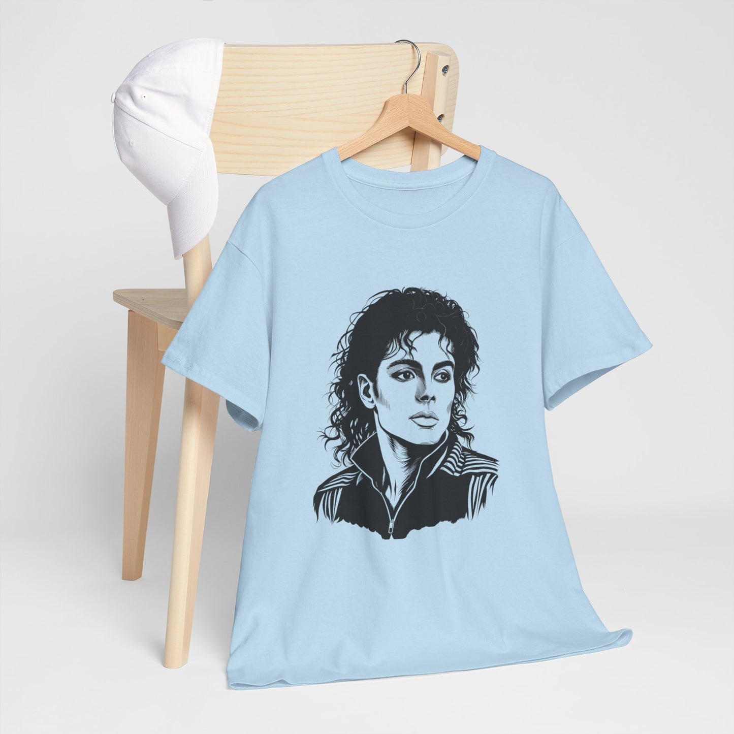 Michael Inspired Unisex Heavy Cotton Tee, Vintage Style Shirt, Retro Graphic Tee, Music Lover Gift, Unisex Casual Wear