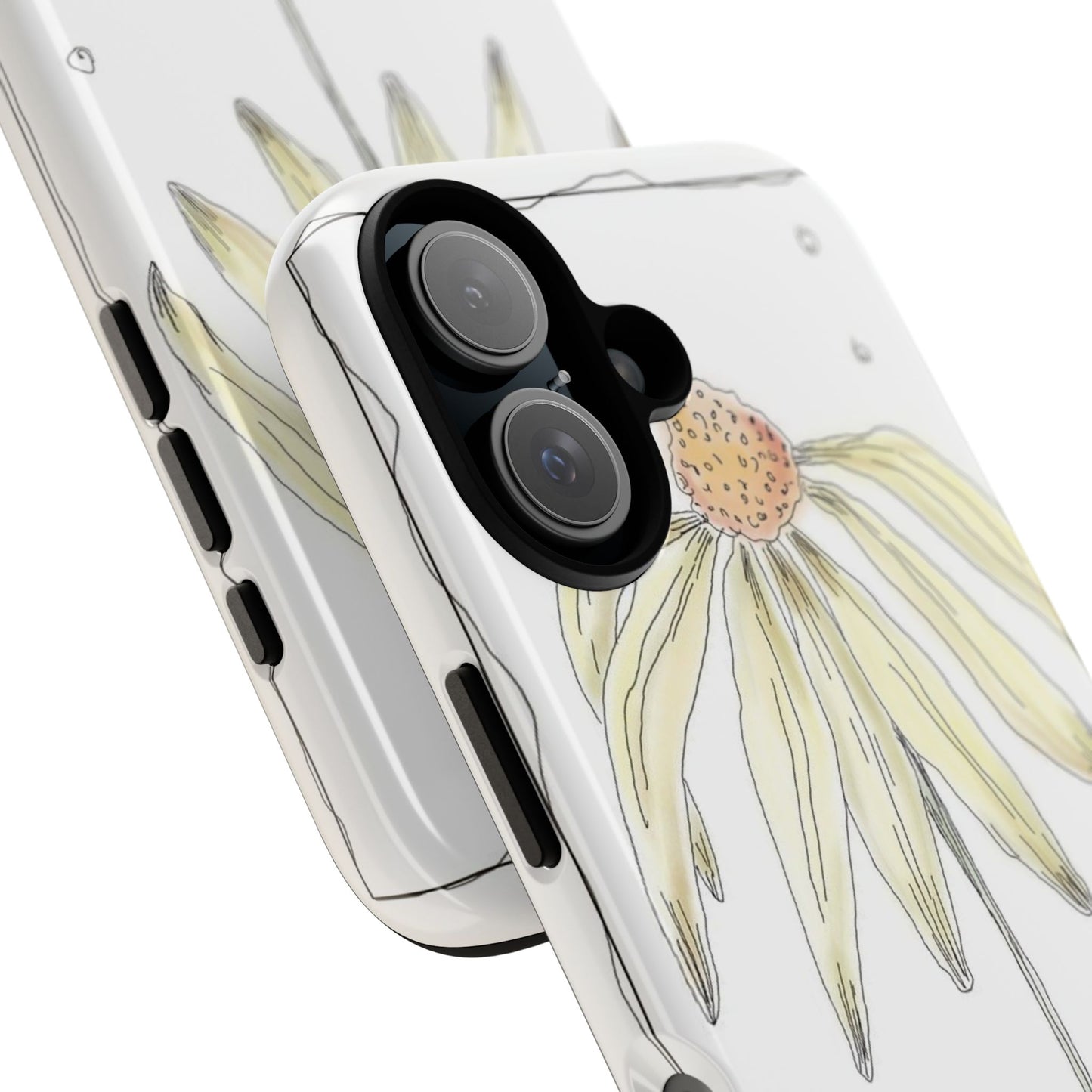 Flower Phone Case with Delicate Design, Tough Phone Cover, Nature Lover Gift, Floral Tech Accessory, Stylish Phone Protection