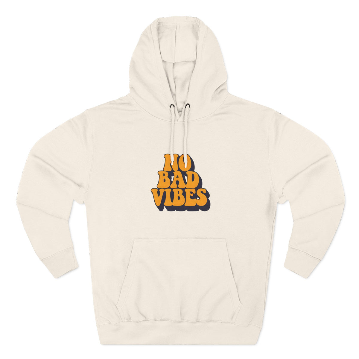 Good Vibes Only Fleece Hoodie for Positive Energy Lovers, Motivational Comfort, Chill Attire, Casual Wear, Gift for Friends