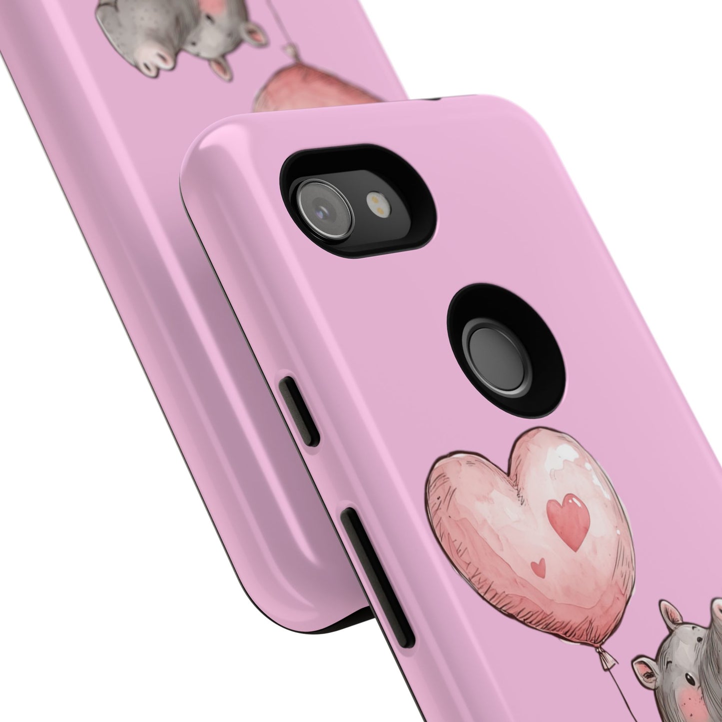 Cute Hippo Phone Case | Good Vibes, Gift for Friends, Cute Phone Accessories, Animal Lover Gift, Happy Phone Cover