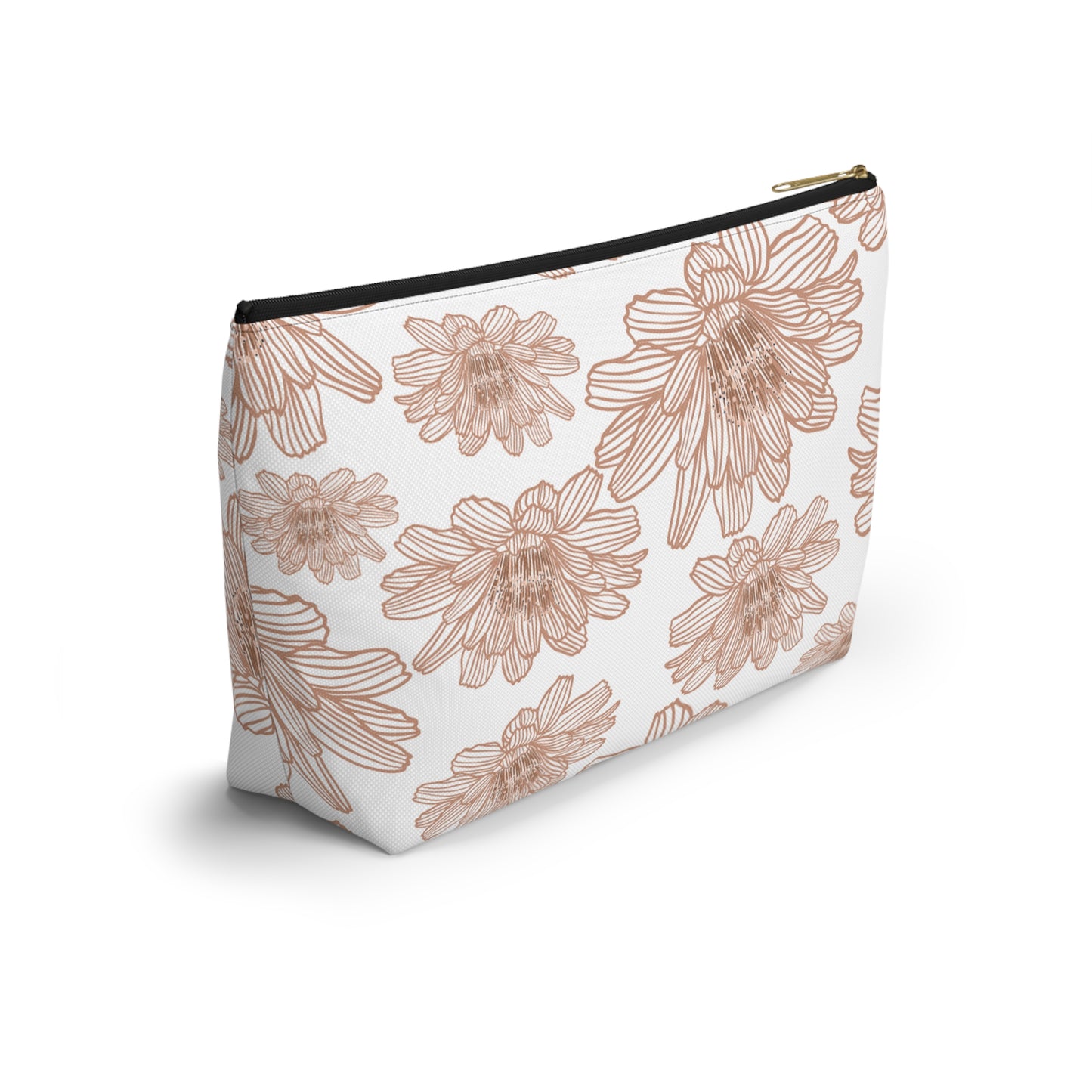 Floral Accessory Pouch - Chic Makeup Bag, Travel Organizer, Gift for Her, Floral Print Pouch, Flower Design Zipper Bag