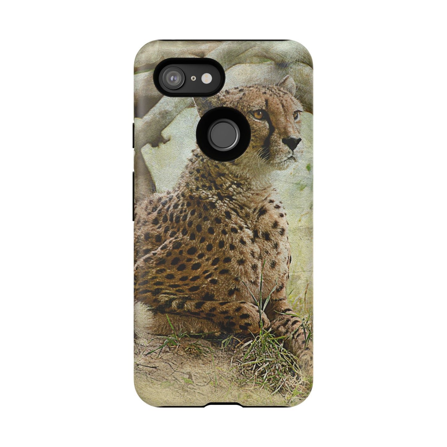 Cheetah Phone Case, Tough Cases, Animal Lover Gift, Wildlife Protection, Eco-Friendly Mobile Cover, Unique Phone Accessory