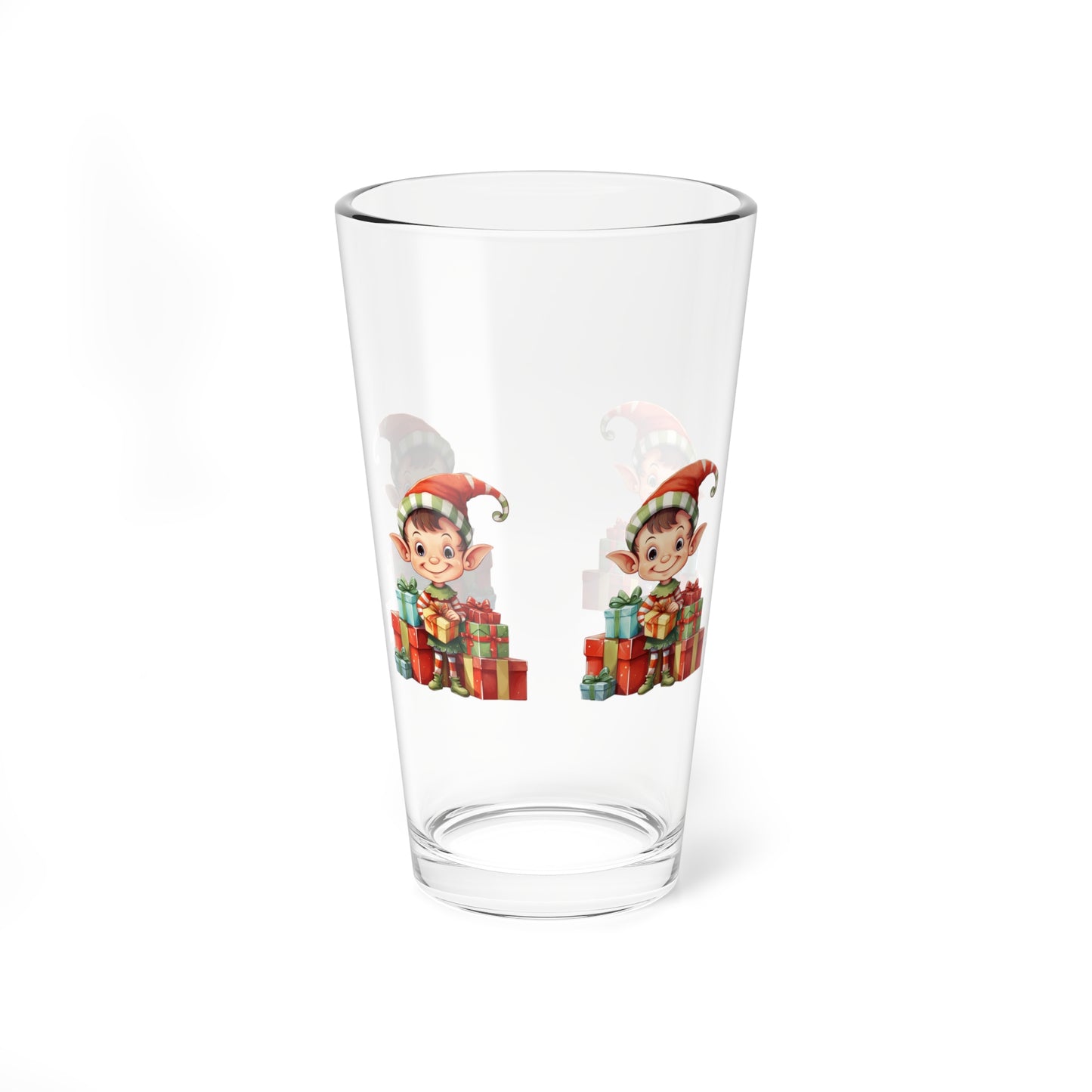 Festive Mixing Glass for Holiday Cheer, Fun Barware, Christmas Drinkware, Unique Gift for Mixology Lovers, Holiday Parties