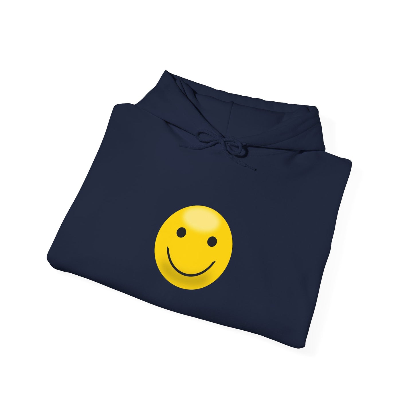 Smiley Face Hooded Sweatshirt, Cozy Unisex Hoodie, Casual Wear, Gift for Friends, Cheerful Apparel, Everyday Comfort Clothing
