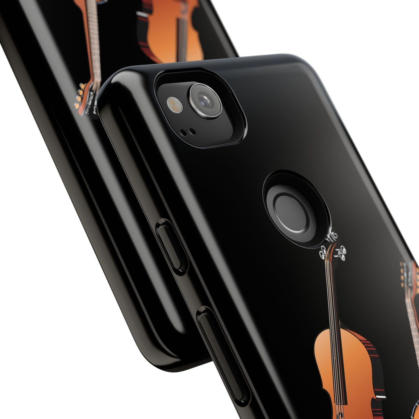 Musical Instrument Phone Case - Violin & Banjo Design, Music Lover Gift, Unique Phone Cover, Holiday Gift, Durable Tough Cases