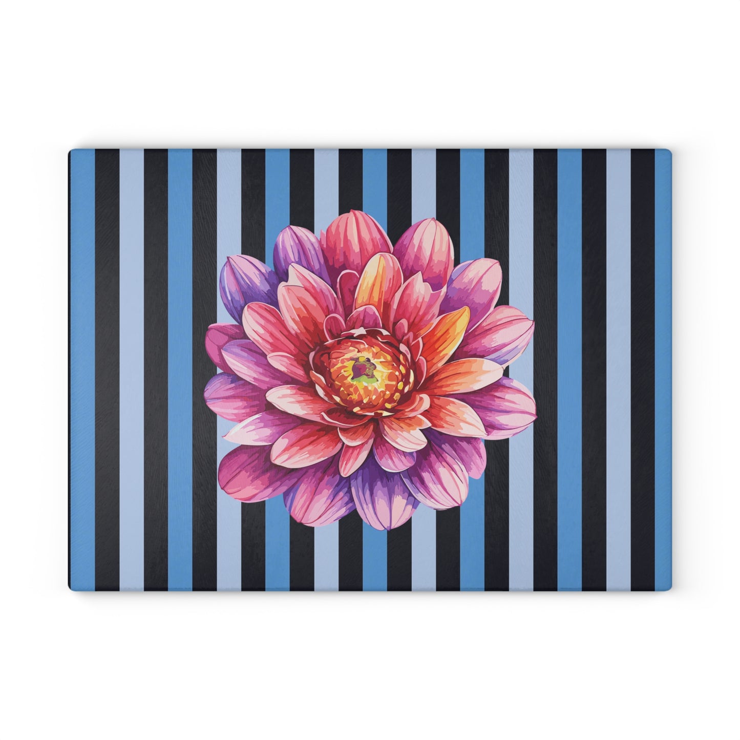 Vibrant Floral Glass Cutting Board, Kitchen Decor, Cooking Gift, Home & Garden, Unique Housewarming Gift