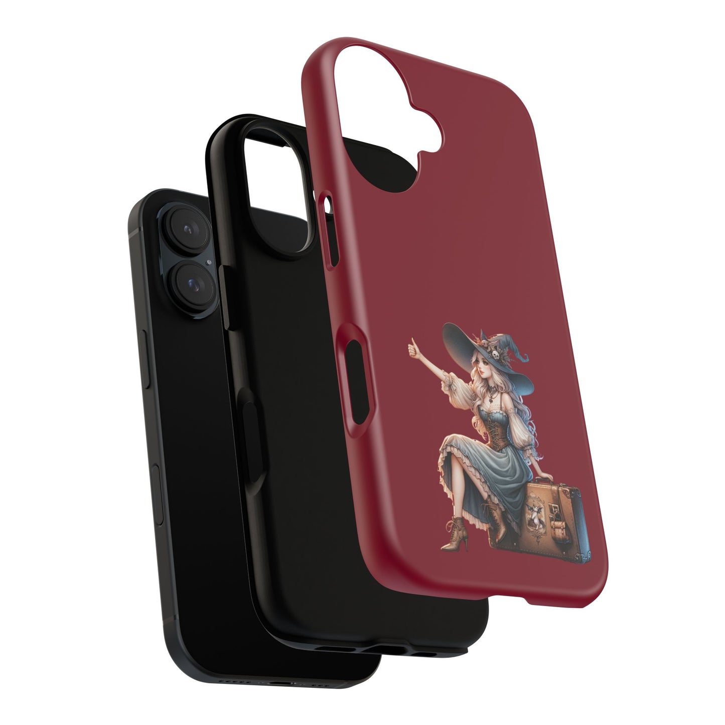 Witchy Phone Case - Magical, Durable - Halloween Gift, Cosplay Accessory, Cute Witch Design