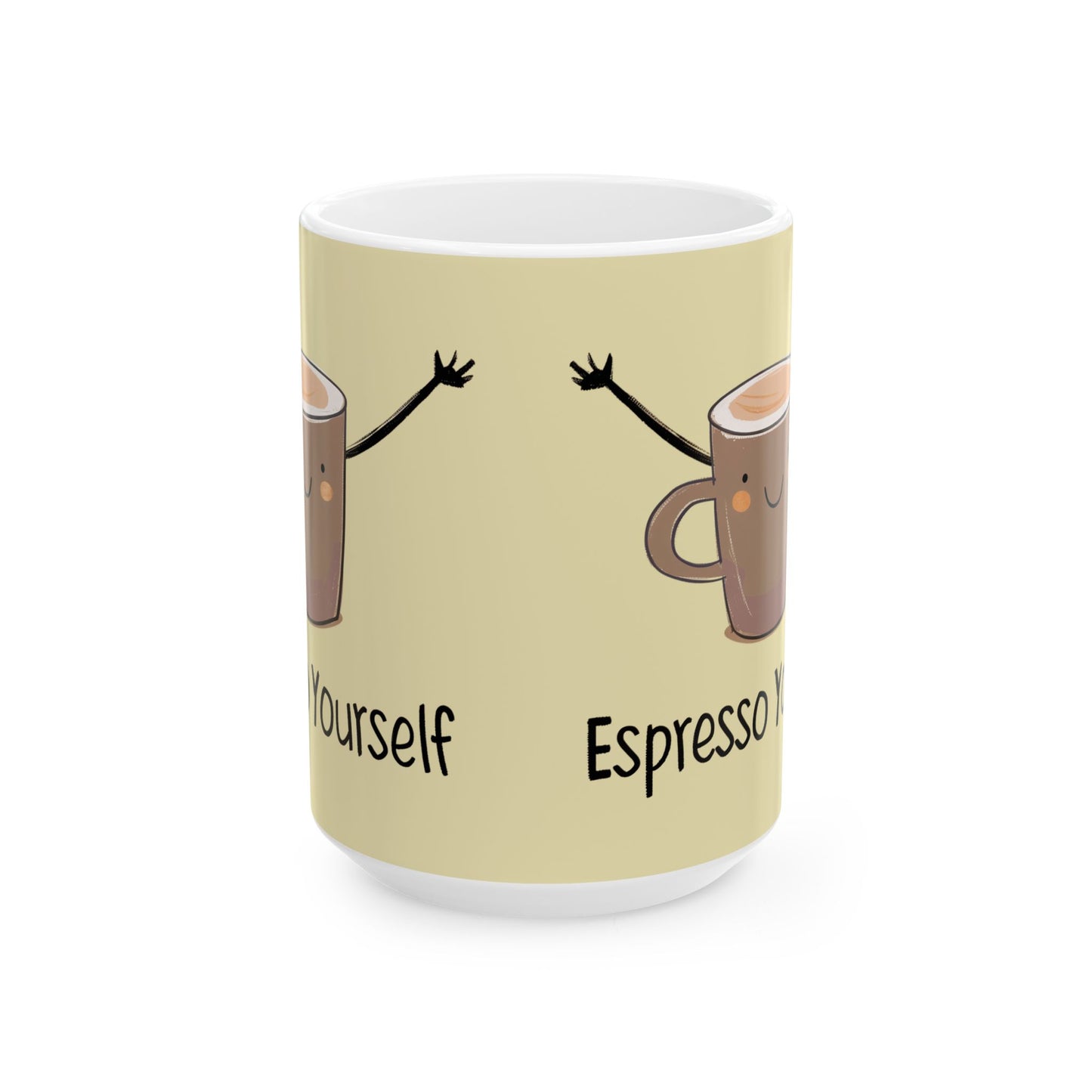 Fun Motivational Ceramic Mug, Inspirational Coffee Cup, Cute Gift for Coffee Lover