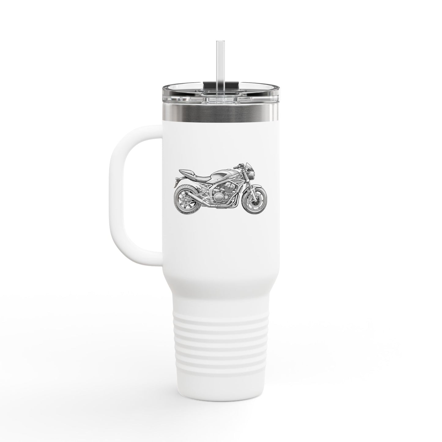 Motorcycle Insulated Travel Mug, 40oz - Perfect Gift for Bikers, Outdoor Adventures, Road Trips, and Daily Commutes