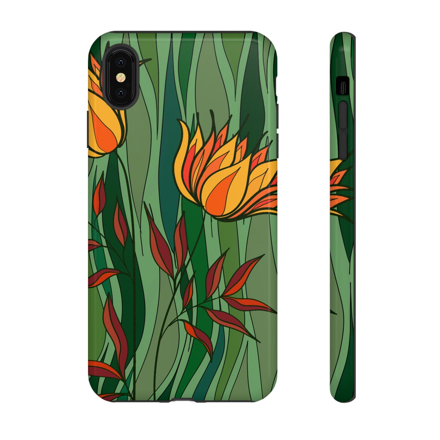 Vibrant Floral Phone Case, Nature-Inspired Tough Case, Eco-Friendly Cover, Unique Gift for Nature Lovers, Spring Decor