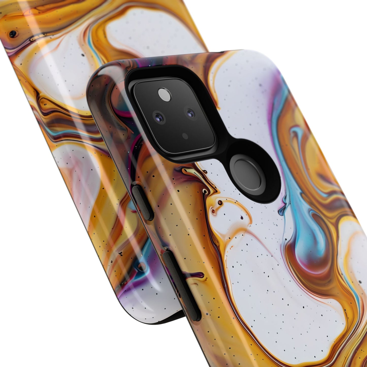Artistic Phone Case, Tough Cases with Colorful Marble Design