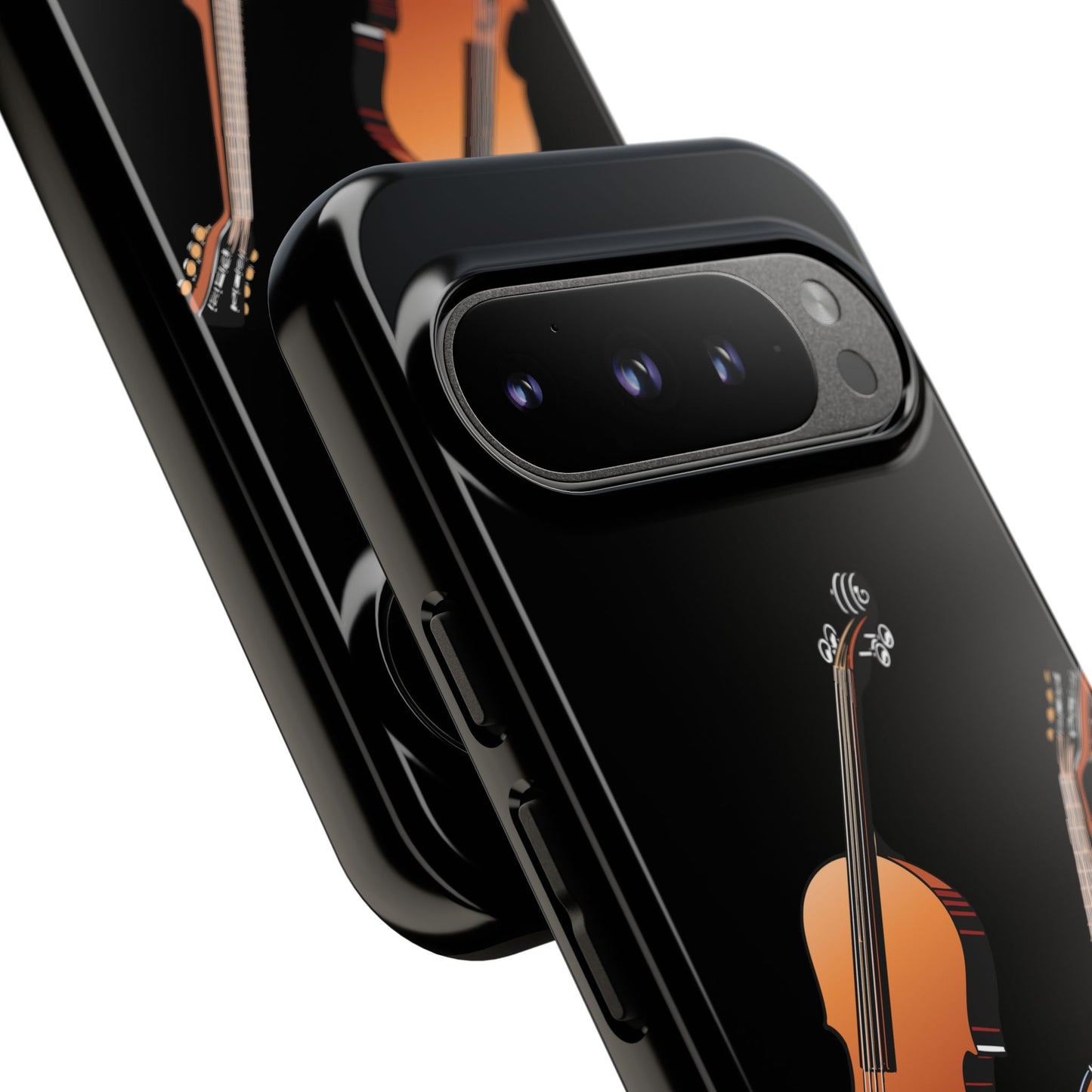 Musical Instrument Phone Case - Violin & Banjo Design, Music Lover Gift, Unique Phone Cover, Holiday Gift, Durable Tough Cases