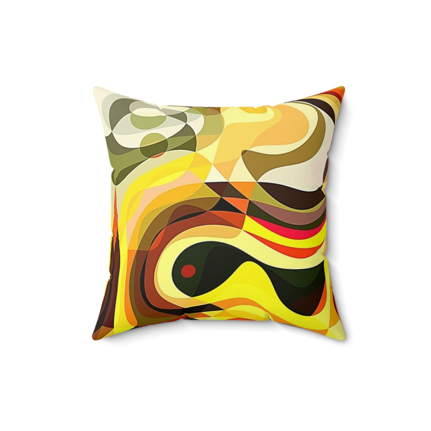 Bohemian Abstract Pillow, Decorative Throw Cushion for Home Decor, Modern Cozy Accent for Living Room, Gift