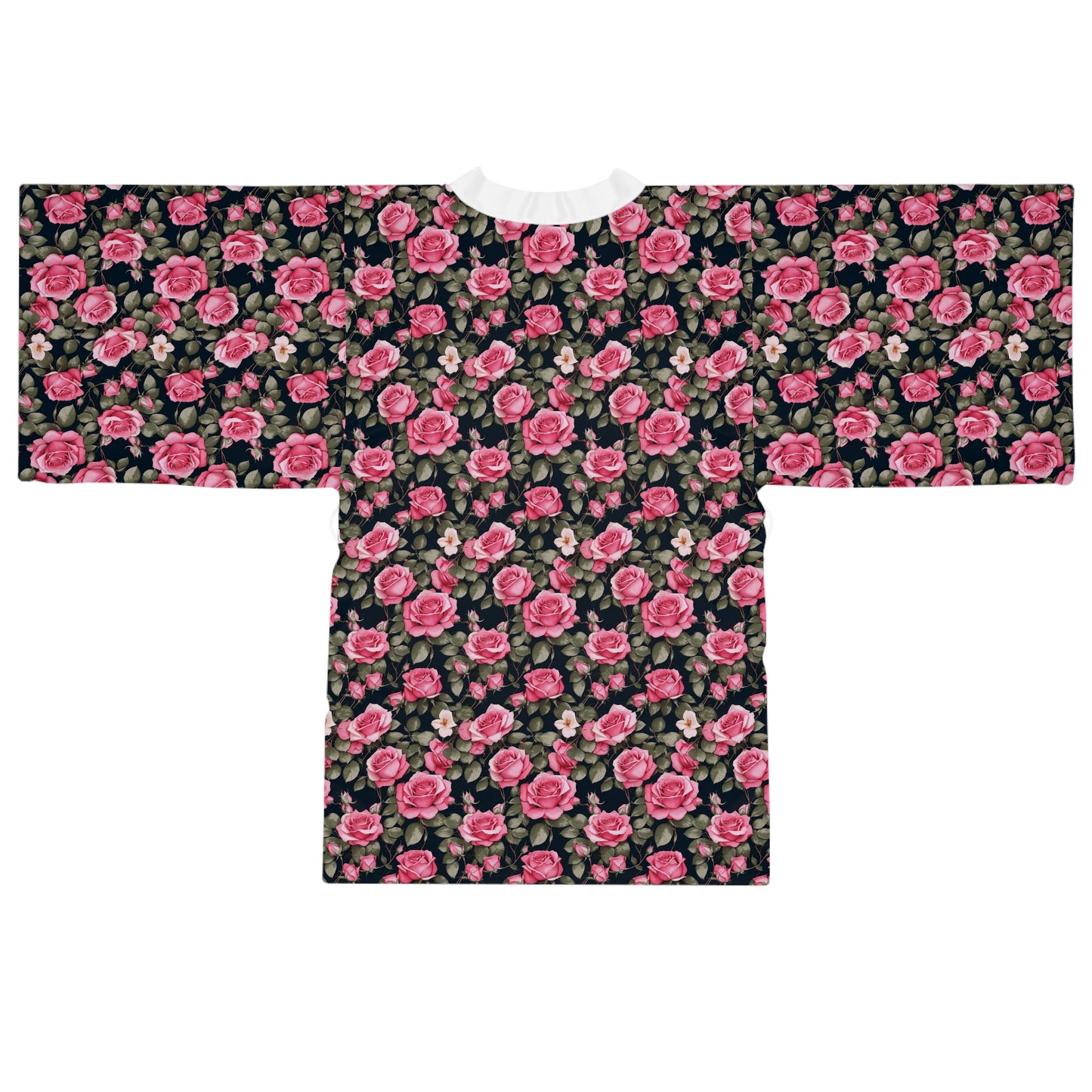 Floral Long Sleeve Kimono Robe, Bohemian Loungewear, Women's Gift, Summer Style, Home Relaxation, Fashion Statement, Vintage Aesthetic