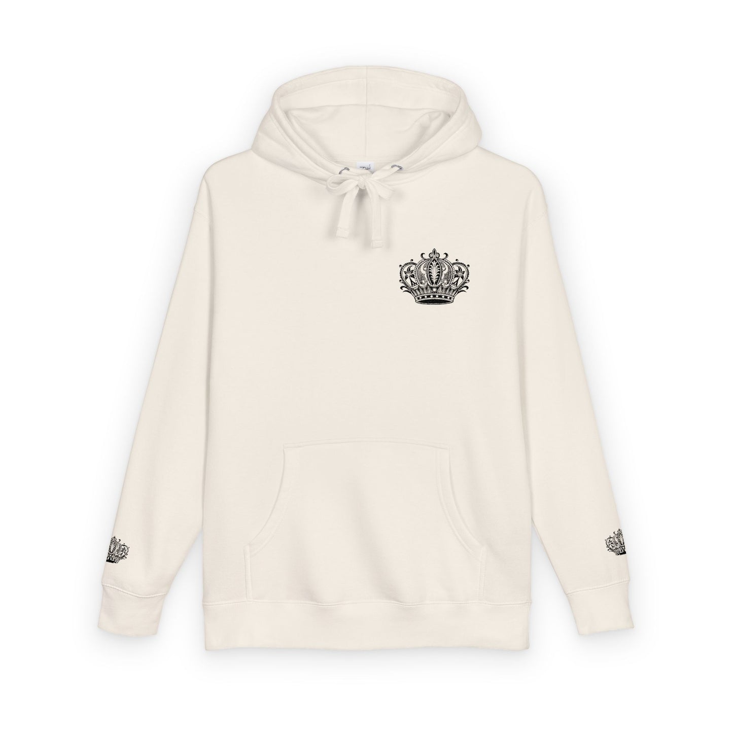 Crown Floral Unisex Fleece Hoodie | Cozy Streetwear, Perfect Gift for Him & Her, Autumn Fashion, Casual Wear, Trendy Outfit