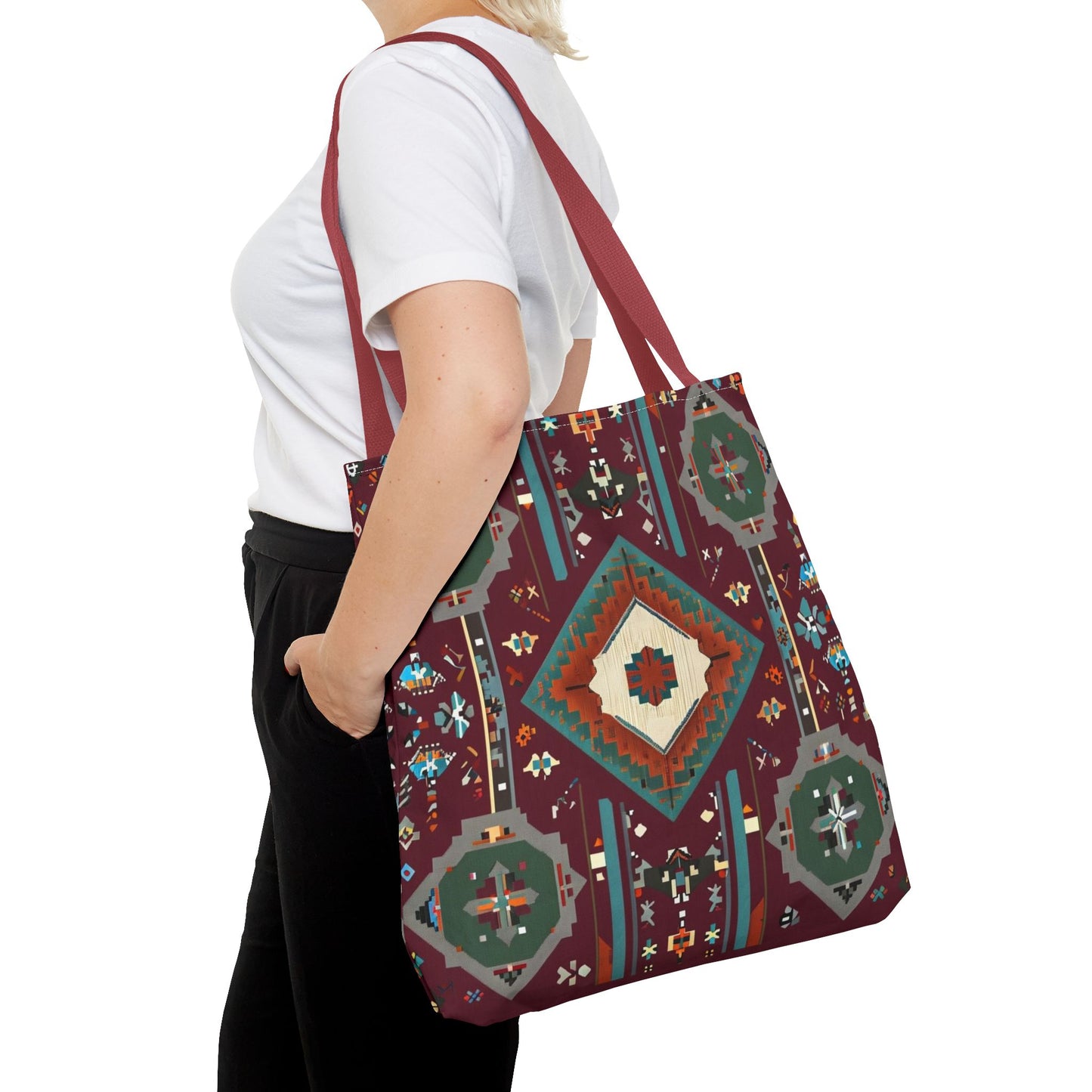 Bohemian Tote Bag, Stylish Reusable Shopping Bag