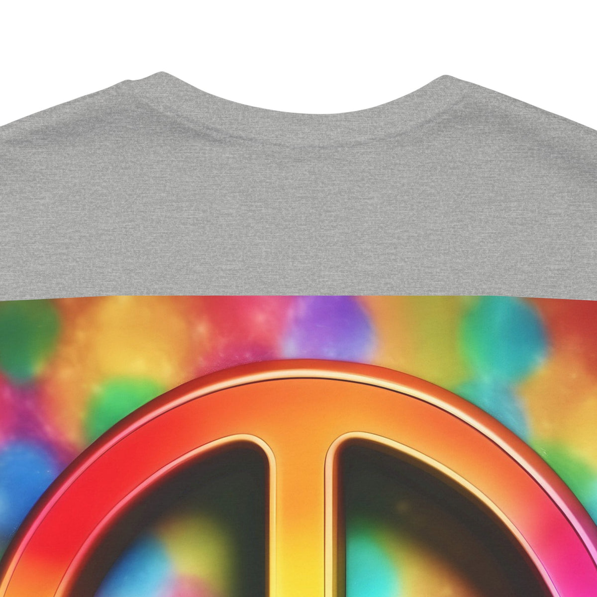 Peace Sign Tie-Dye Tee — Rainbow Hippie Peace Symbol T-Shirt