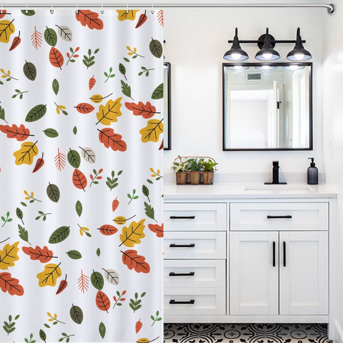 Fall leaves shower curtain