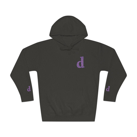 Floral Initial Unisex Fleece Hoodie | Cozy Casual Wear, Gifts for Her, Monogrammed Hooded Sweatshirt, Fall Fashion, Birthday Present