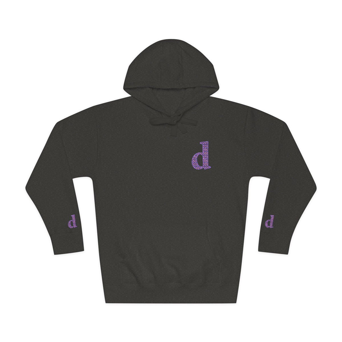 Floral Initial Unisex Fleece Hoodie | Cozy Casual Wear, Gifts for Her, Monogrammed Hooded Sweatshirt, Fall Fashion, Birthday Present