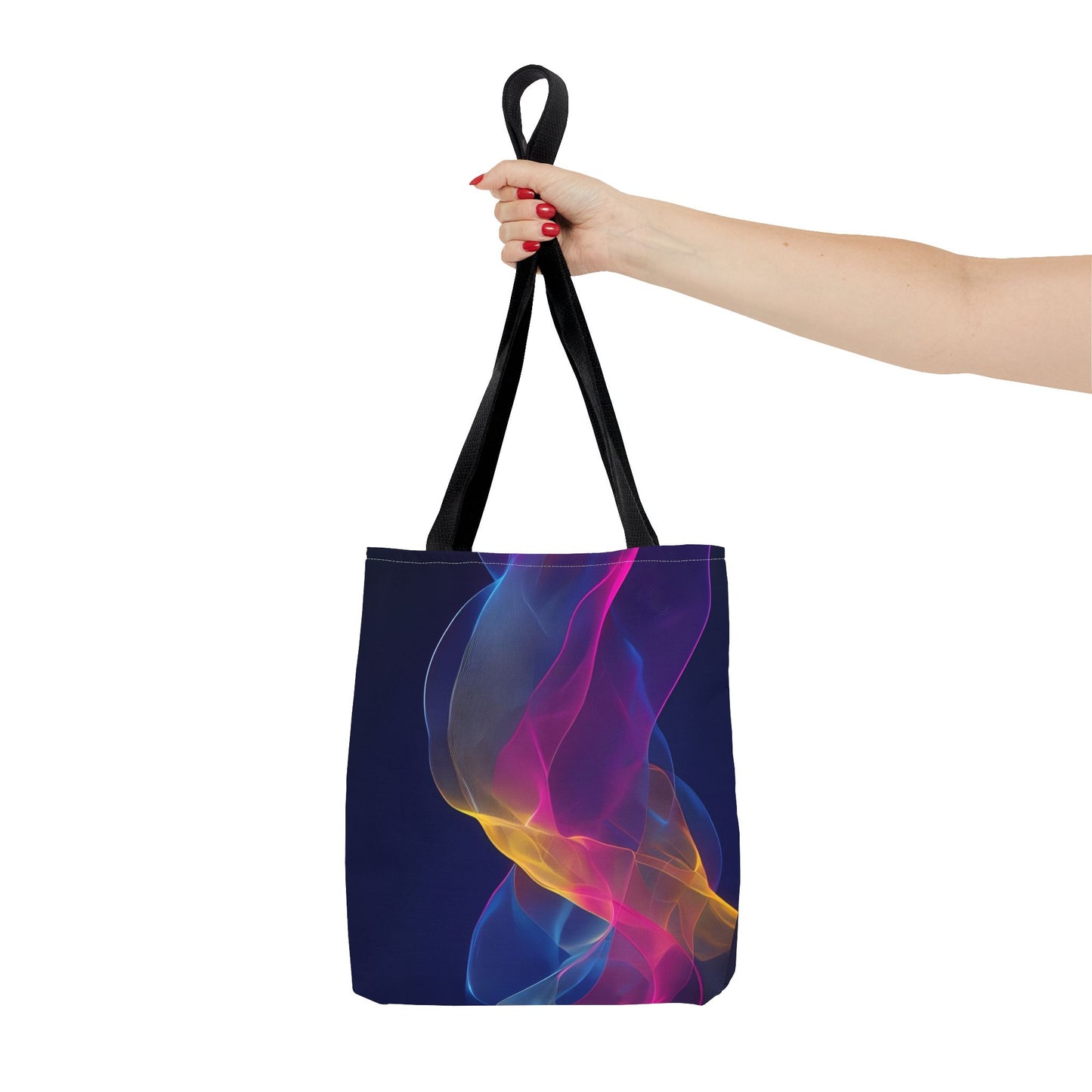 Colorful Abstract Tote Bag, Stylish Shopping Bag, Reusable Groceries Bag
